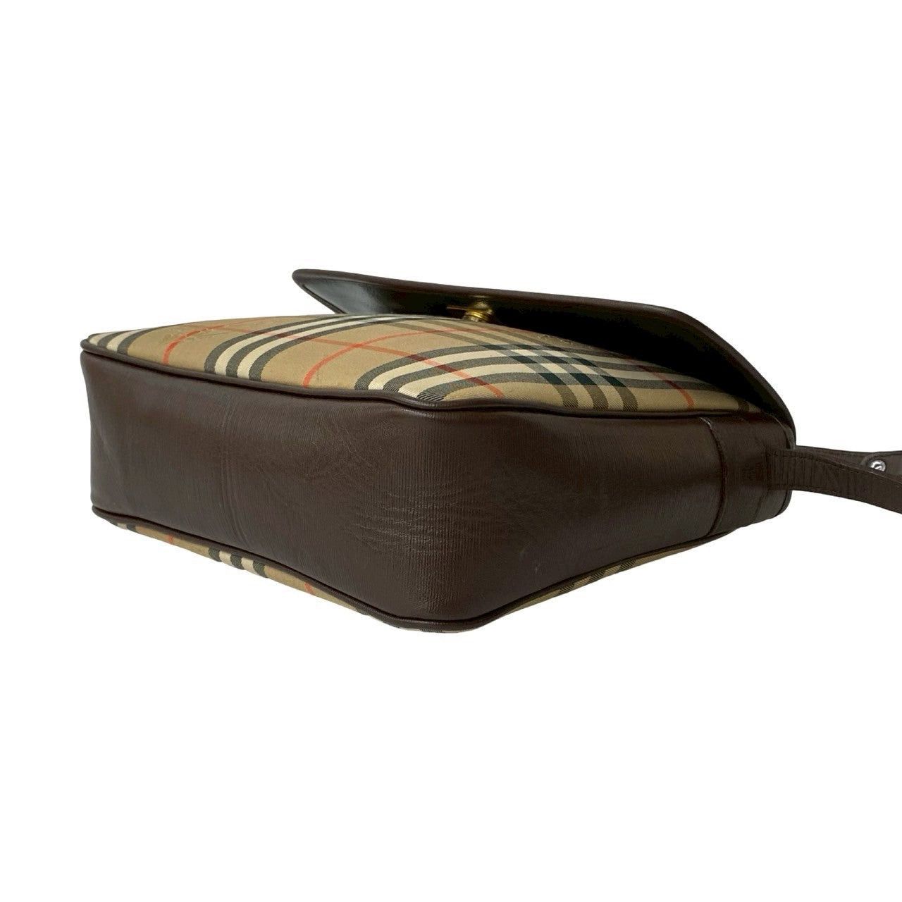 Burberry Burberry Shoulder Bag Brown Cotton Size ONE SIZE - 8 Thumbnail