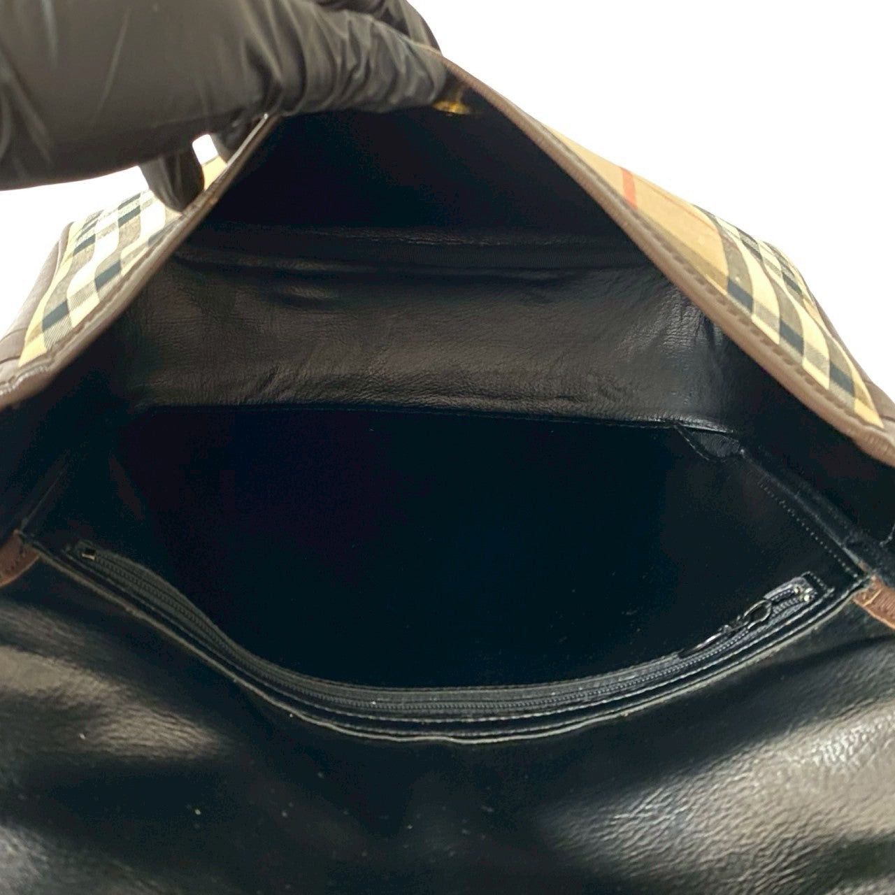Burberry Burberry Shoulder Bag Brown Cotton Size ONE SIZE - 9 Thumbnail
