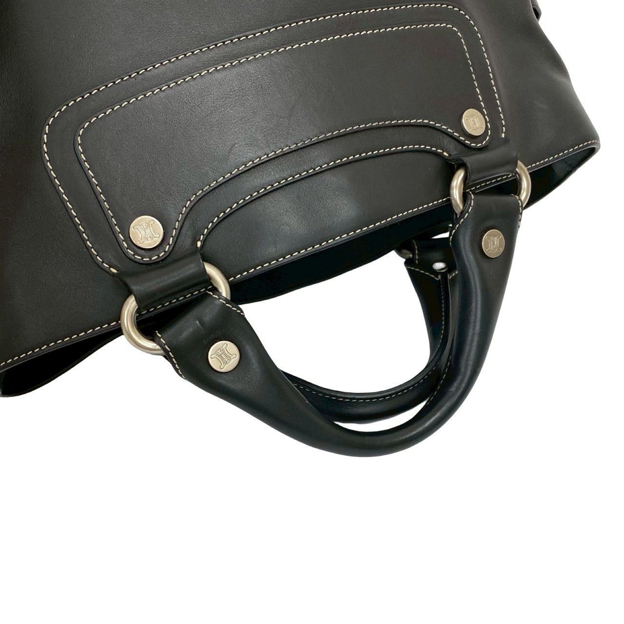 Celine Celine Handbag Black Leather Size ONE SIZE - 4 Thumbnail