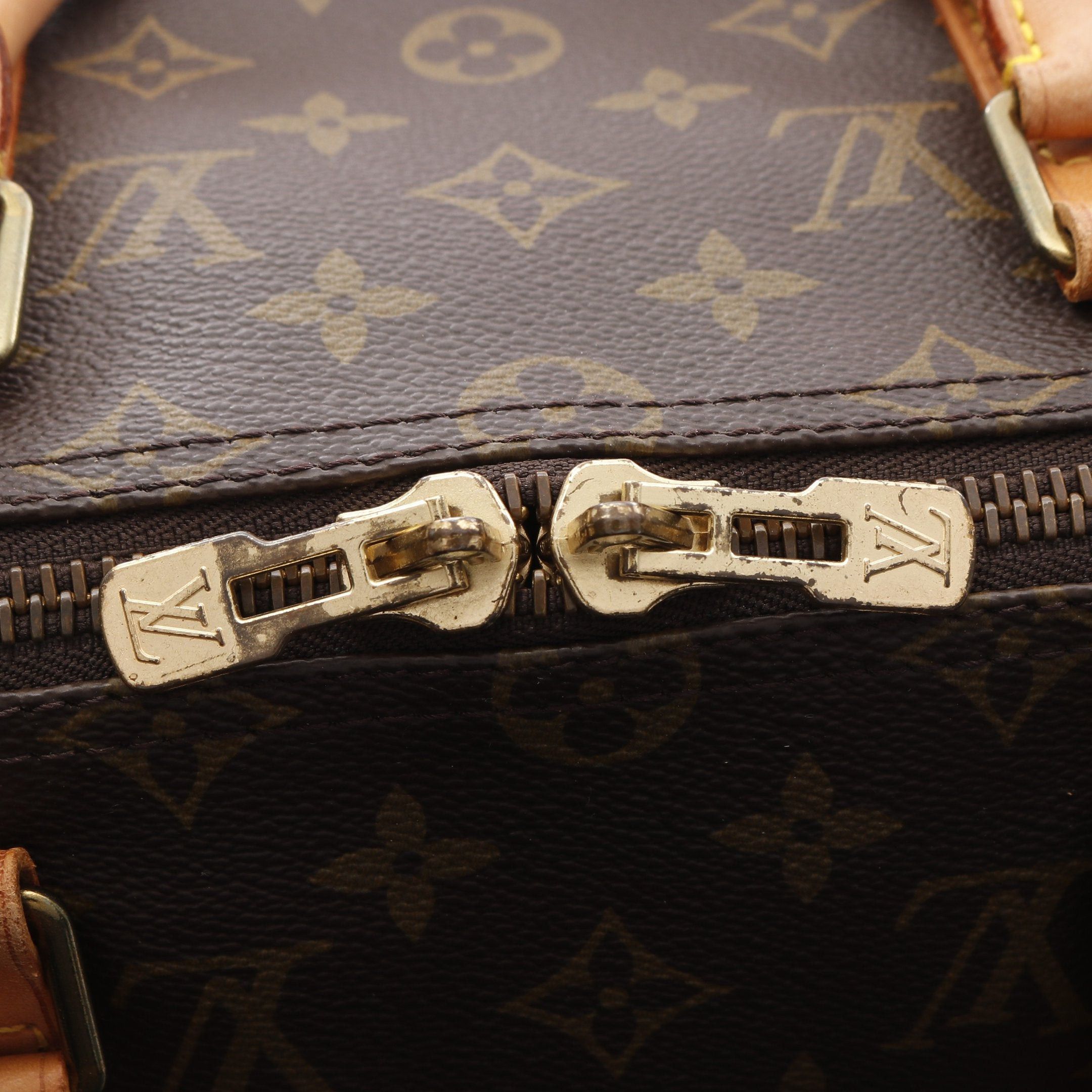 Louis Vuitton Louis Vuitton Keepall 50 Monogram Boston Bag Leather Brown Size ONE SIZE - 7 Thumbnail