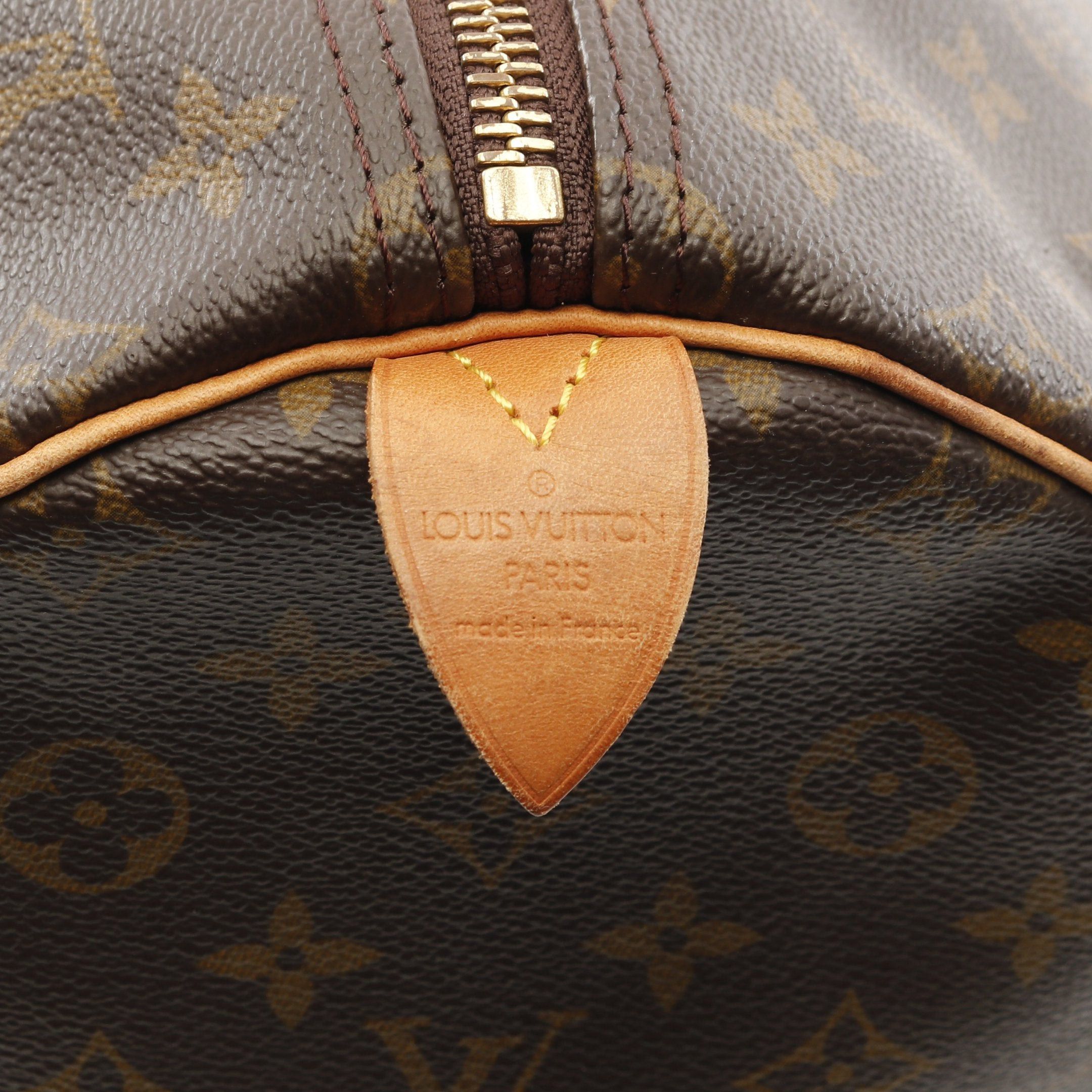 Louis Vuitton Louis Vuitton Keepall 55 Monogram Boston Bag Leather Brown Size ONE SIZE - 4 Thumbnail