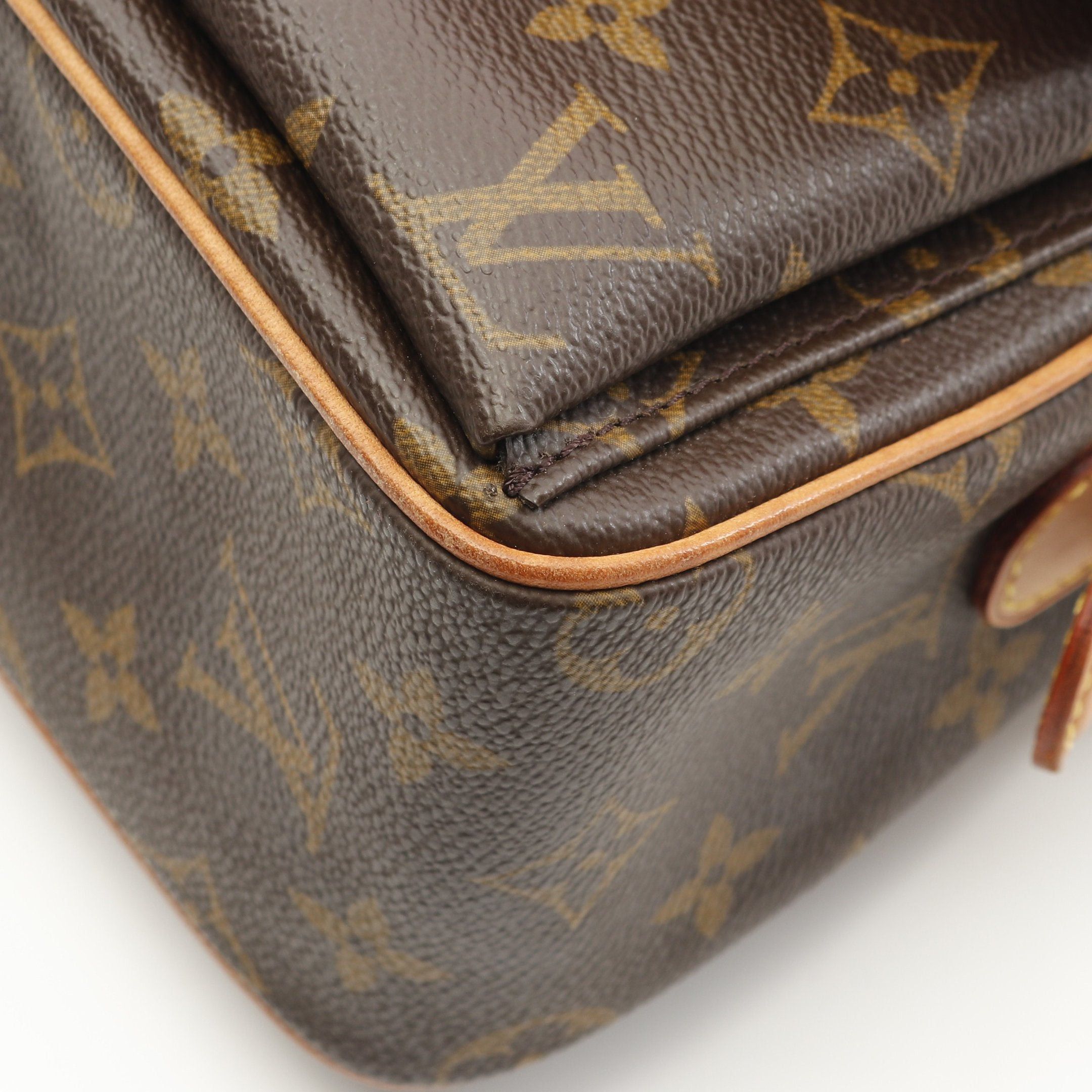Louis Vuitton Louis Vuitton Vivacite Mm Monogram Shoulder Bag Leather Brown Size ONE SIZE - 6 Thumbnail