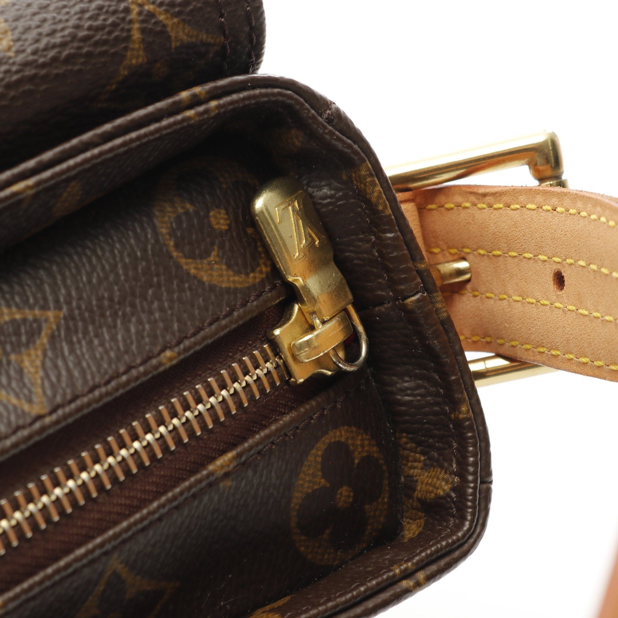 Louis Vuitton Louis Vuitton Vivacite Mm Monogram Shoulder Bag Leather Brown Size ONE SIZE - 9 Thumbnail