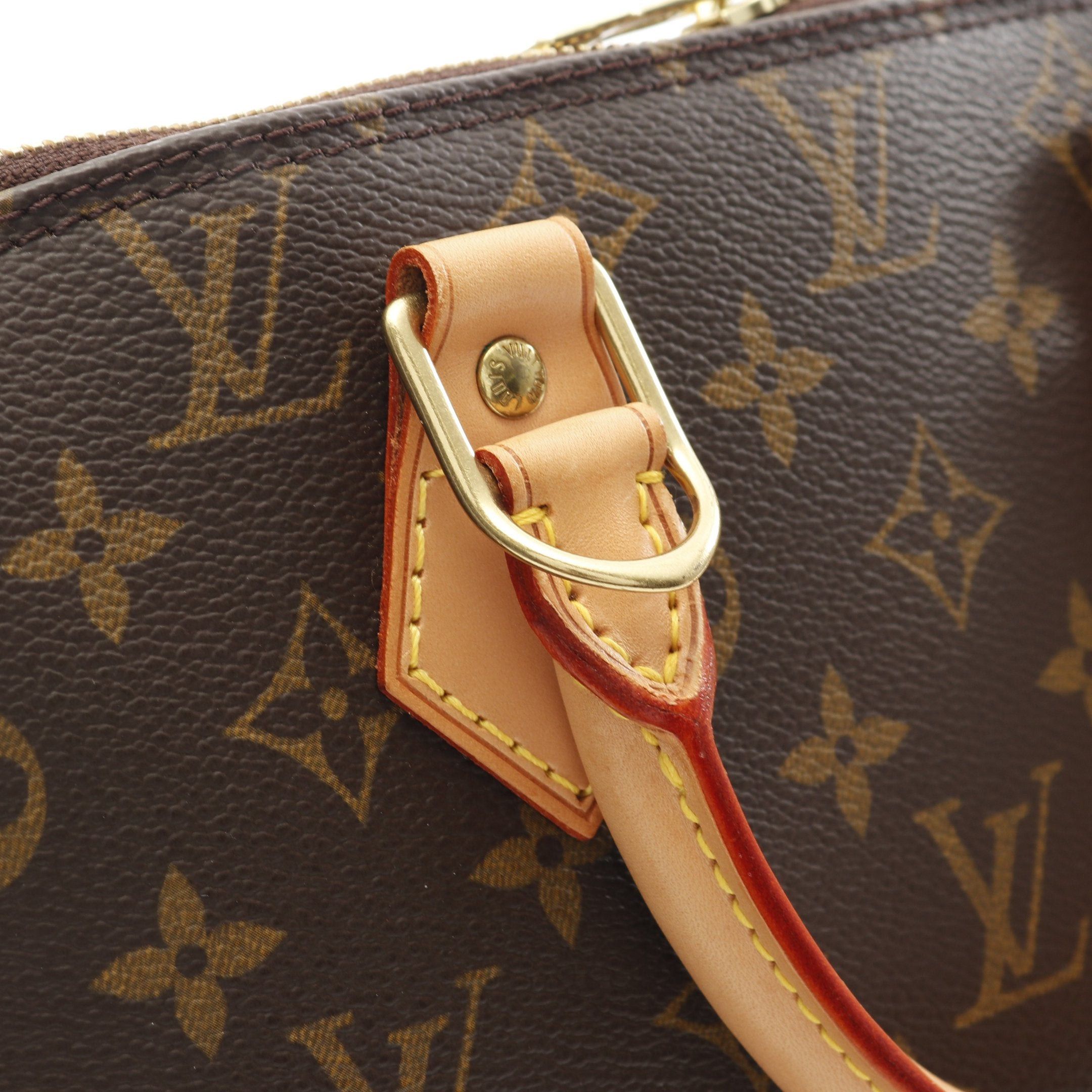 Louis Vuitton Louis Vuitton Alma Pm Monogram Handbag Leather Brown Size ONE SIZE - 8 Thumbnail