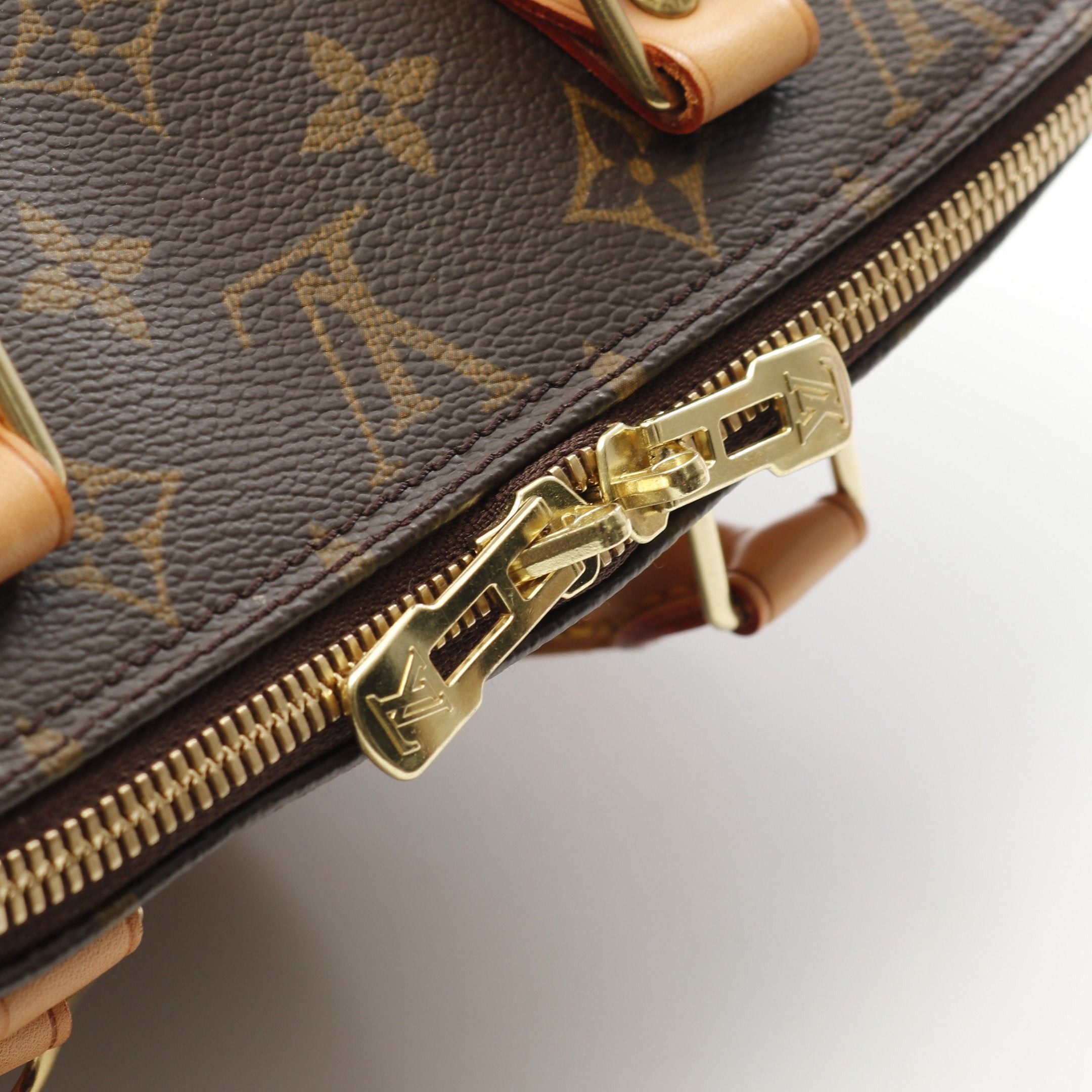 Louis Vuitton Louis Vuitton Alma Pm Monogram Handbag Leather Brown Size ONE SIZE - 9 Thumbnail