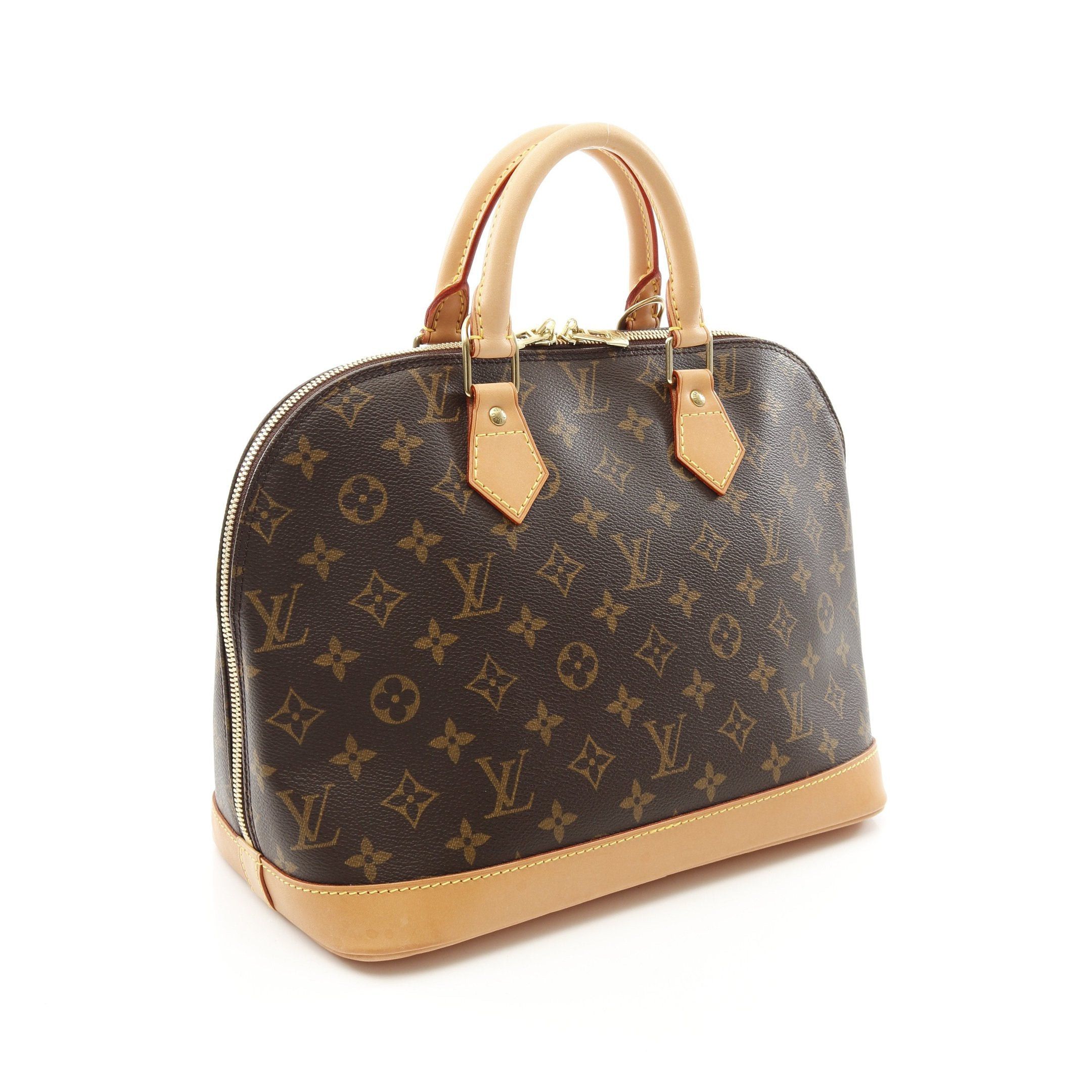 Louis Vuitton Louis Vuitton Alma Pm Monogram Handbag Leather Brown Size ONE SIZE - 2 Thumbnail