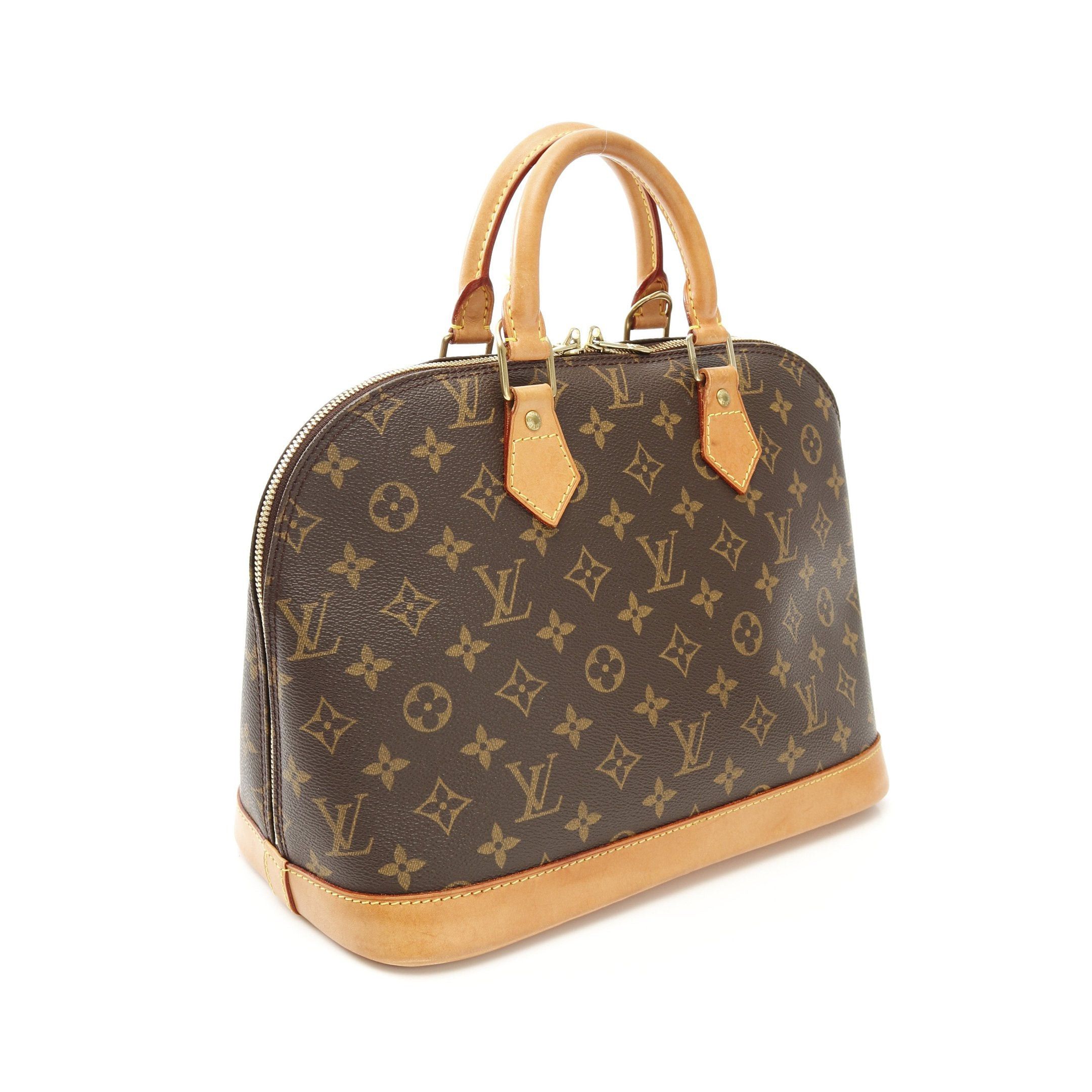 Louis Vuitton Louis Vuitton Alma Pm Monogram Handbag Leather Brown Size ONE SIZE - 2 Thumbnail
