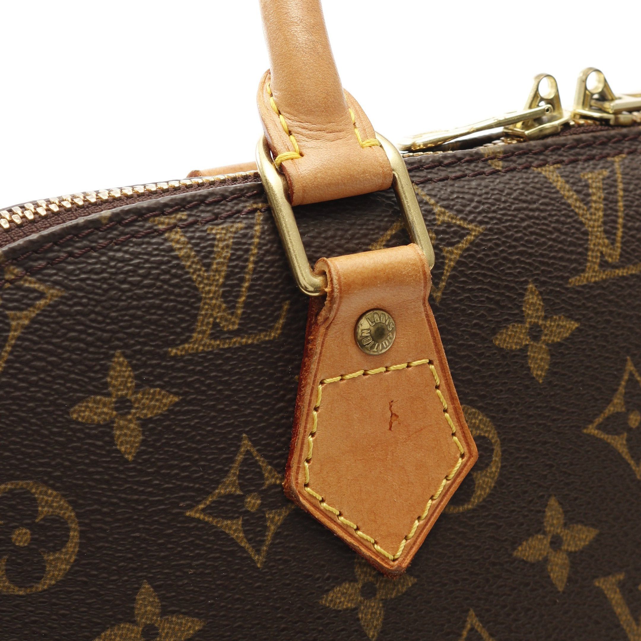 Louis Vuitton Louis Vuitton Alma Pm Monogram Handbag Leather Brown Size ONE SIZE - 8 Thumbnail