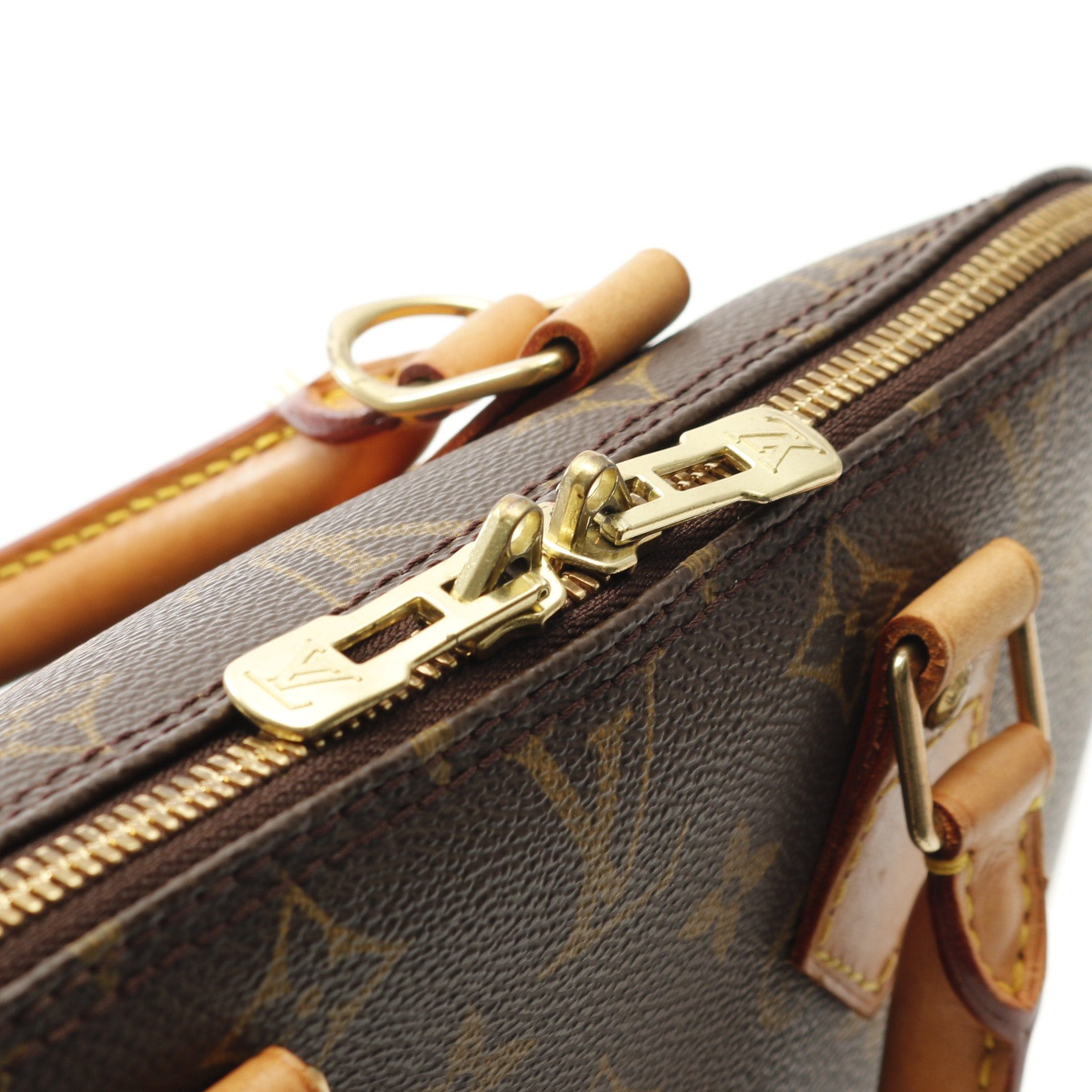 Louis Vuitton Louis Vuitton Alma Pm Monogram Handbag Leather Brown Size ONE SIZE - 9 Thumbnail