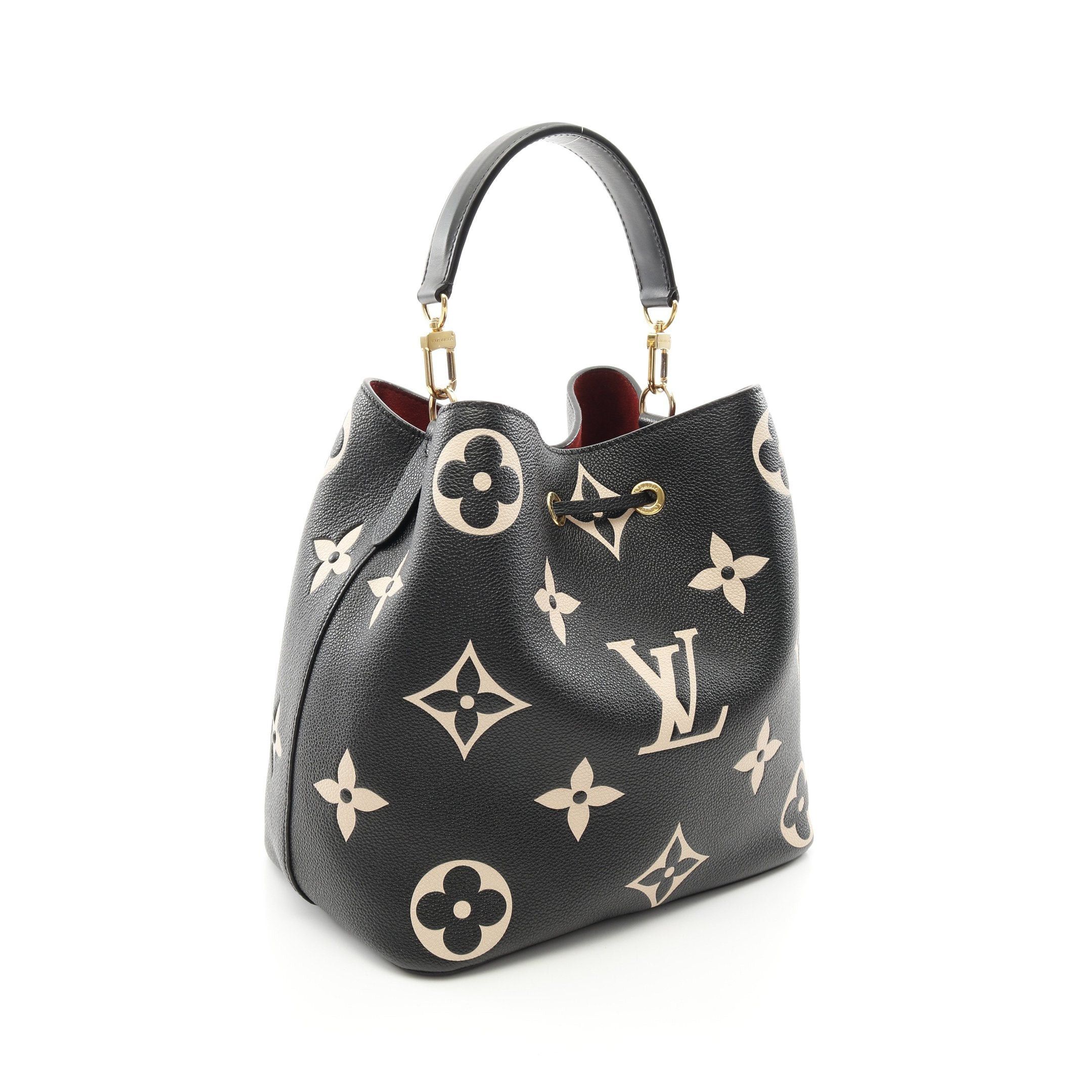 Louis Vuitton Louis Vuitton Neo Noe Mm Bicolor Monogram Empreinte Shoulder Bag Leather Black Beige Size ONE SIZE - 2 Thumbnail