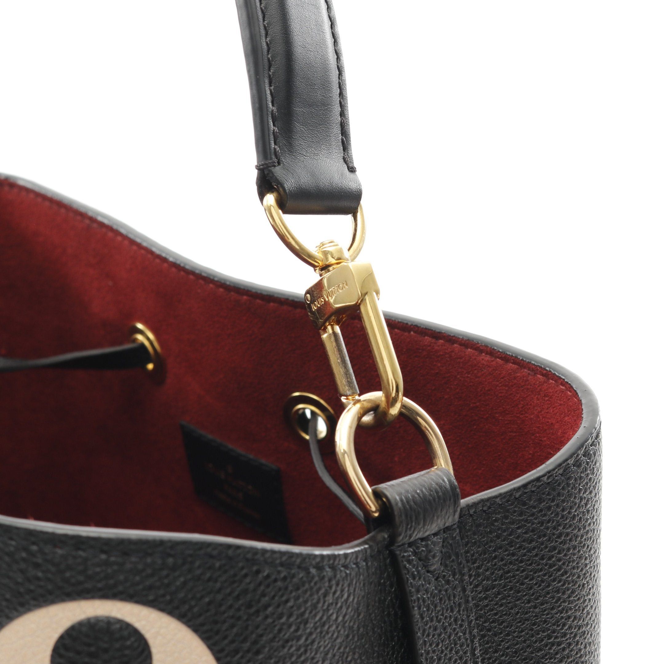 Louis Vuitton Louis Vuitton Neo Noe Mm Bicolor Monogram Empreinte Shoulder Bag Leather Black Beige Size ONE SIZE - 8 Thumbnail