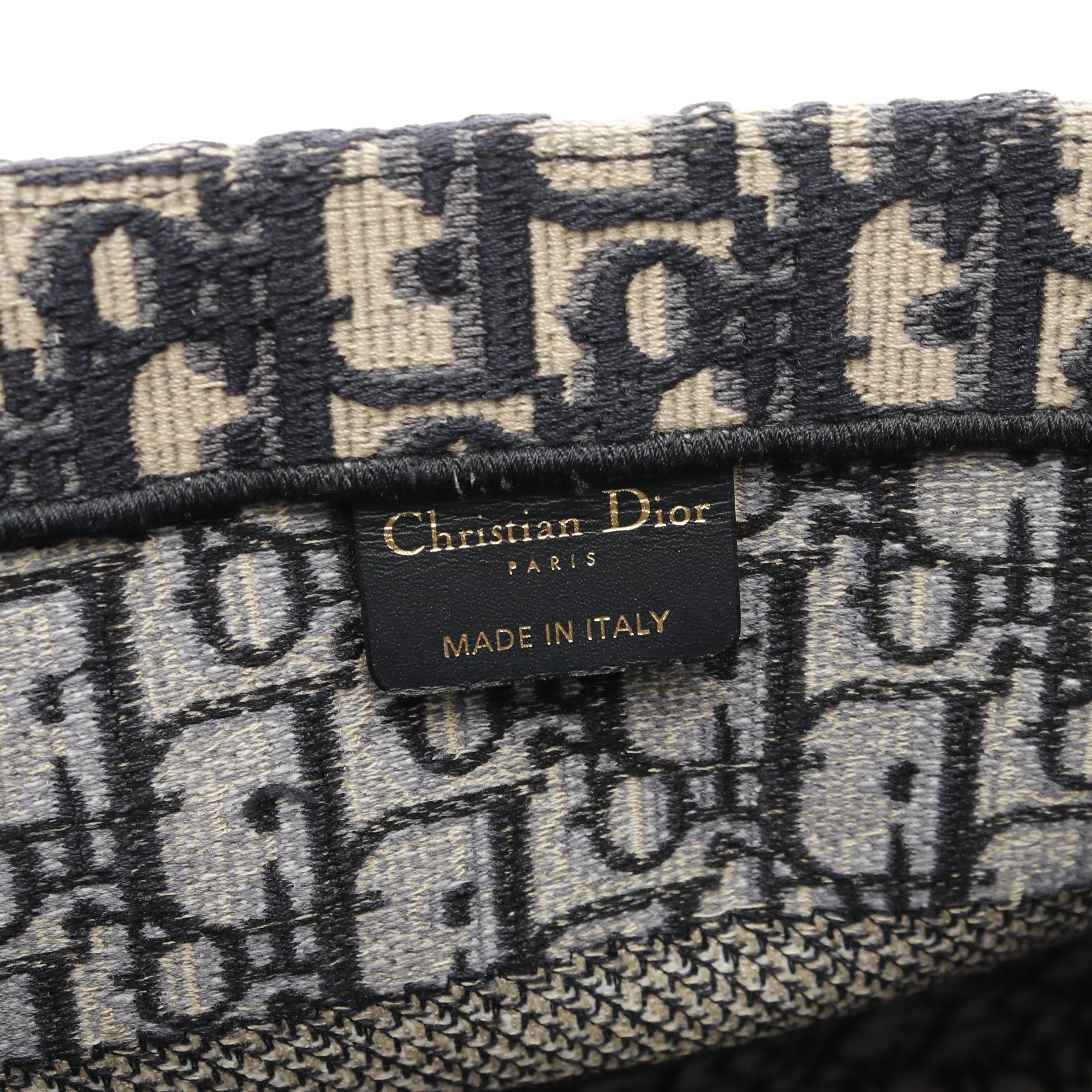 Dior Dior Book Tote Medium Handbag Bag Canvas Navy Ivory Size ONE SIZE - 4 Thumbnail