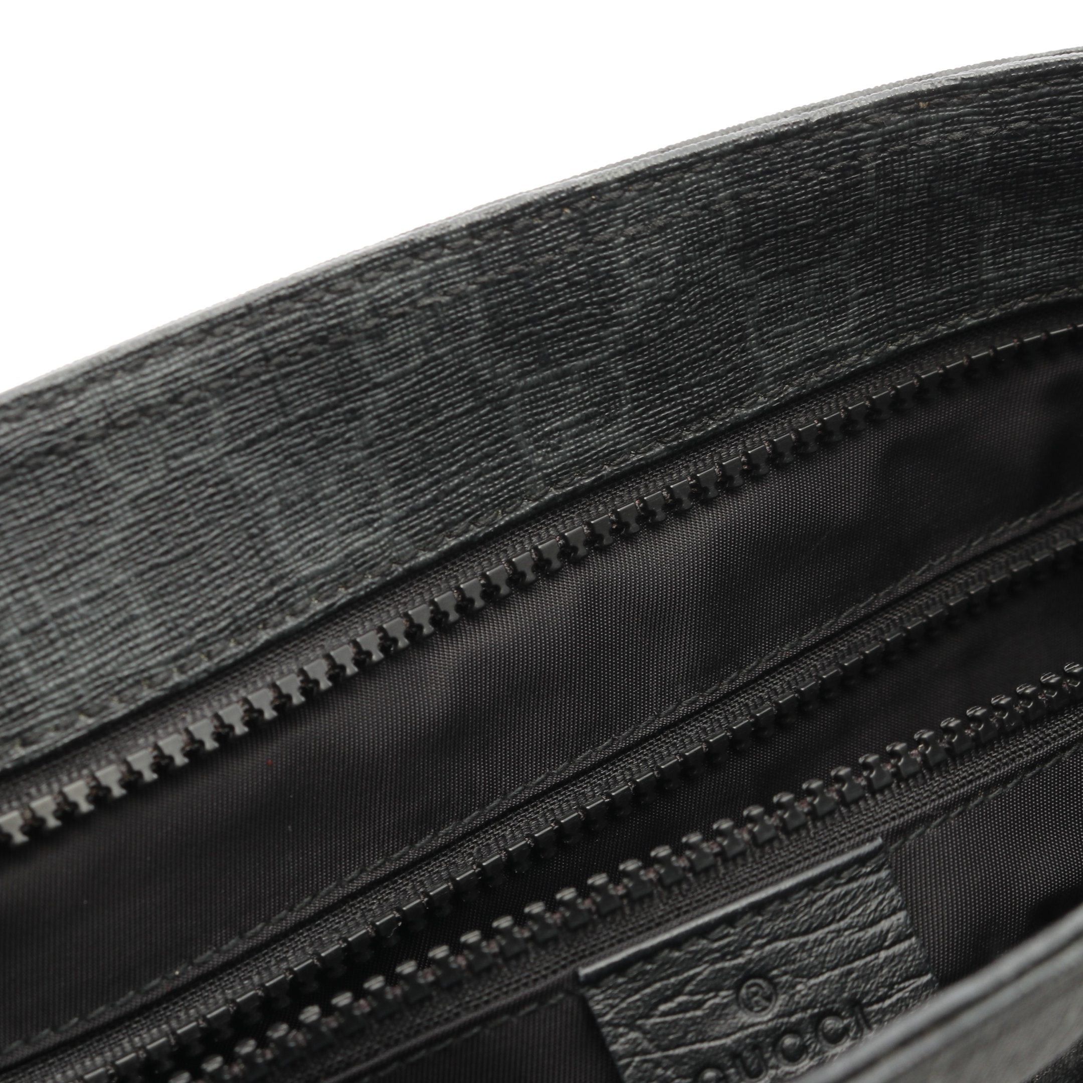 Gucci Gucci Gg Supreme Shoulder Bag Leather Dark Gray Size ONE SIZE - 8 Thumbnail