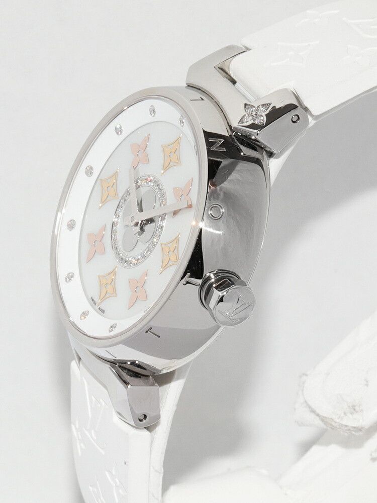 Louis Vuitton Louis Vuitton Louis Vuitton Tambour Stainless Steel Metal Quartz Q13MT Size ONE SIZE - 3 Thumbnail