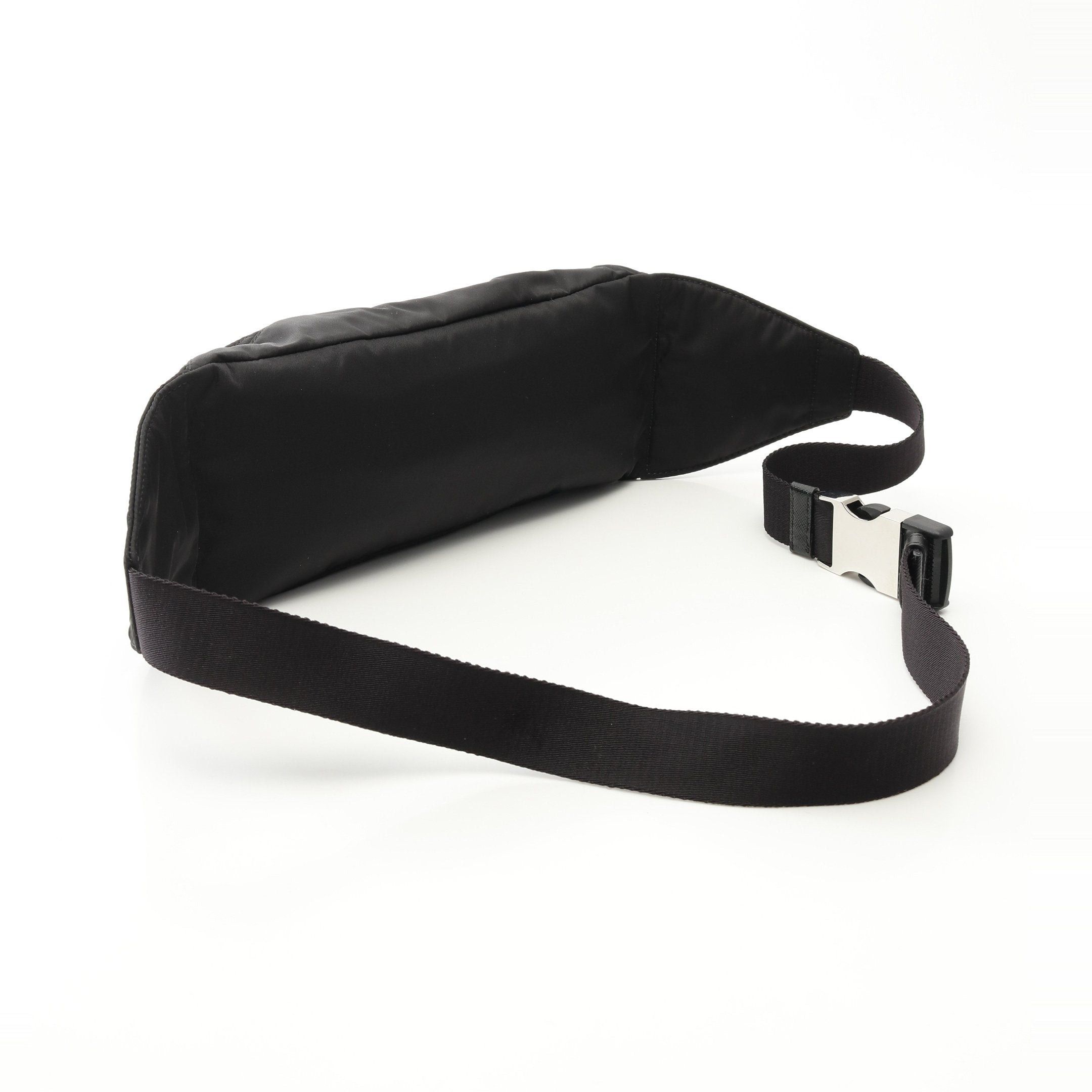 Prada Prada Re Nylon Waist Bag Saffiano Leather Black Size ONE SIZE - 2 Thumbnail