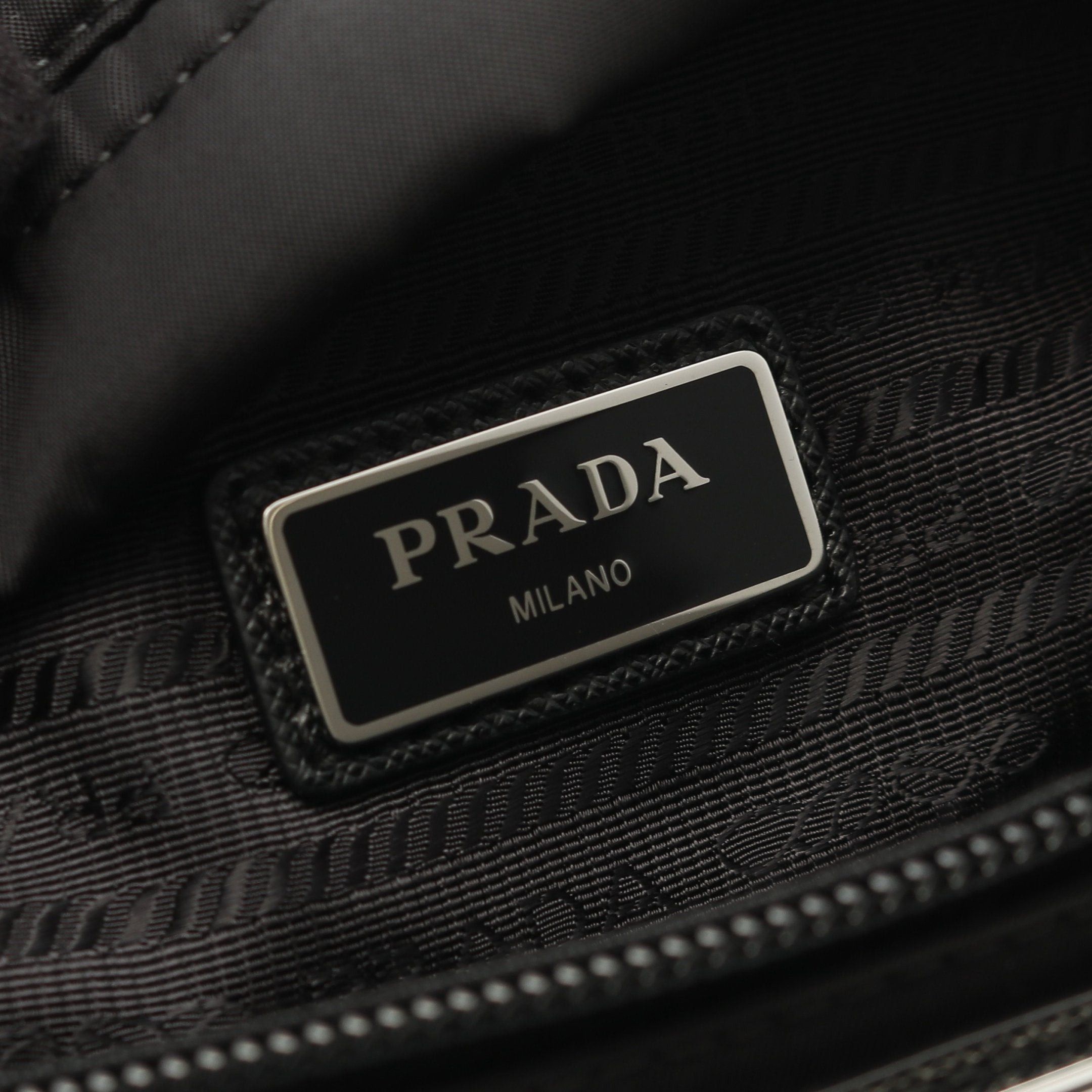 Prada Prada Re Nylon Waist Bag Saffiano Leather Black Size ONE SIZE - 4 Thumbnail