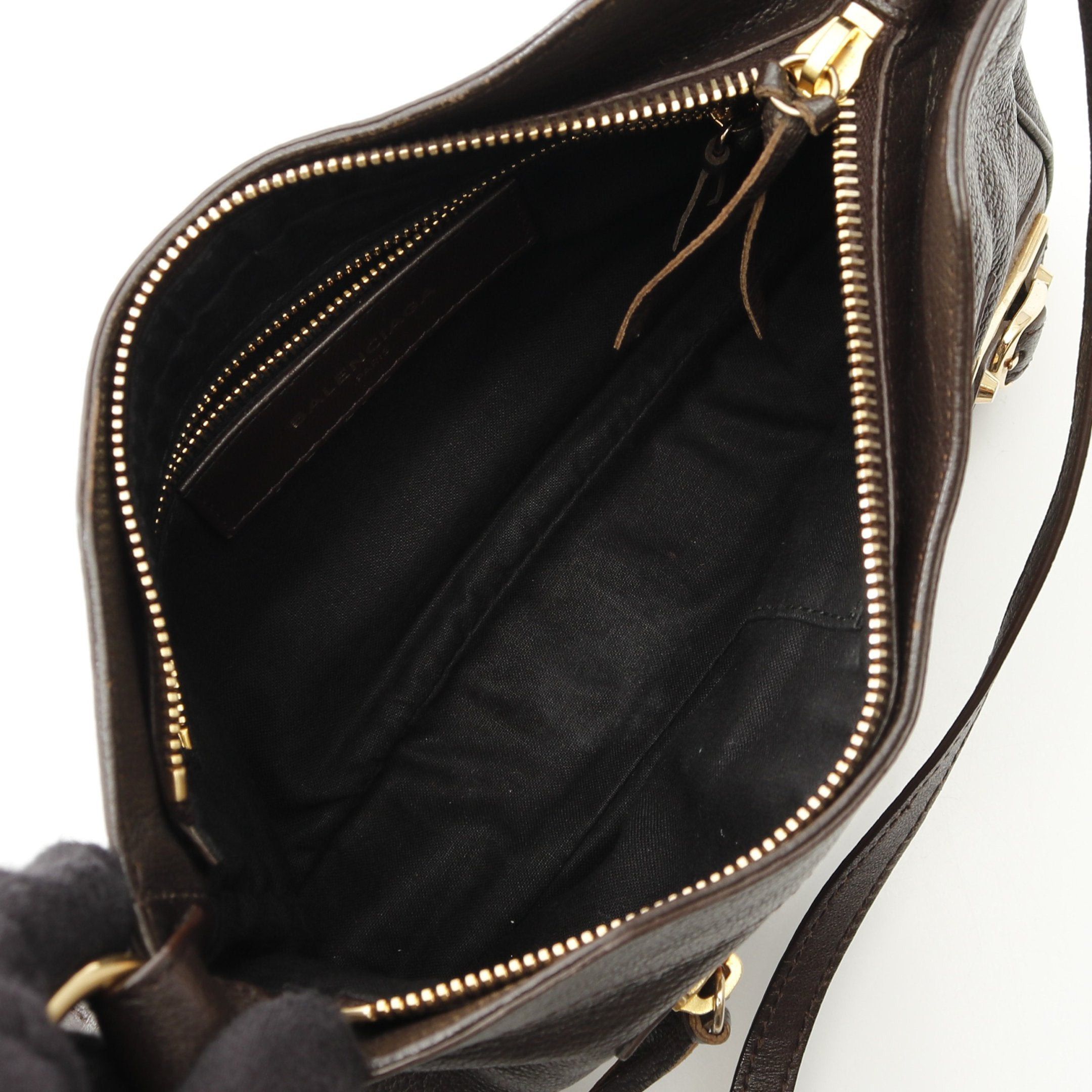 Balenciaga Balenciaga Giant Hip Shoulder Bag Leather Dark Brown Size ONE SIZE - 3 Thumbnail