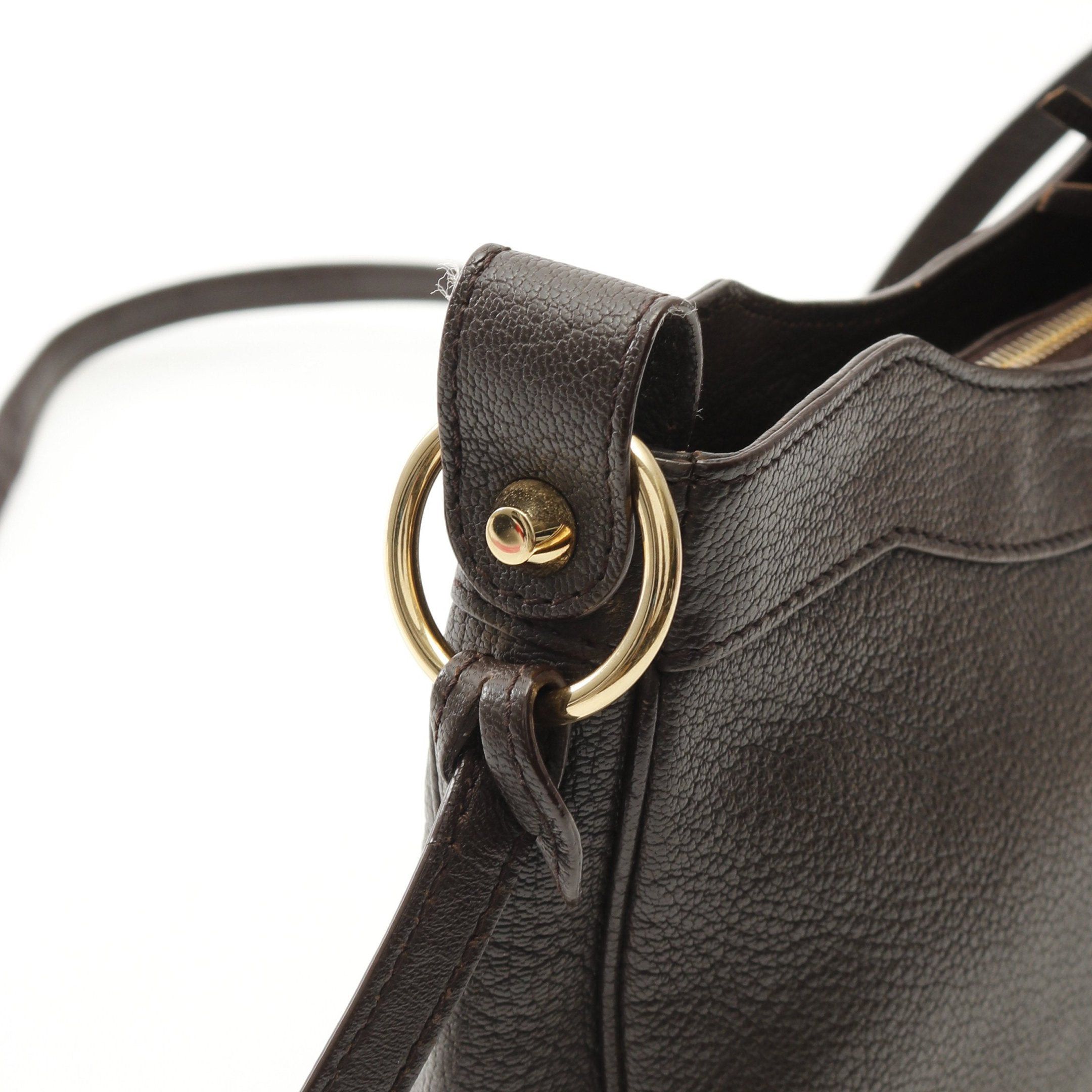 Balenciaga Balenciaga Giant Hip Shoulder Bag Leather Dark Brown Size ONE SIZE - 6 Thumbnail