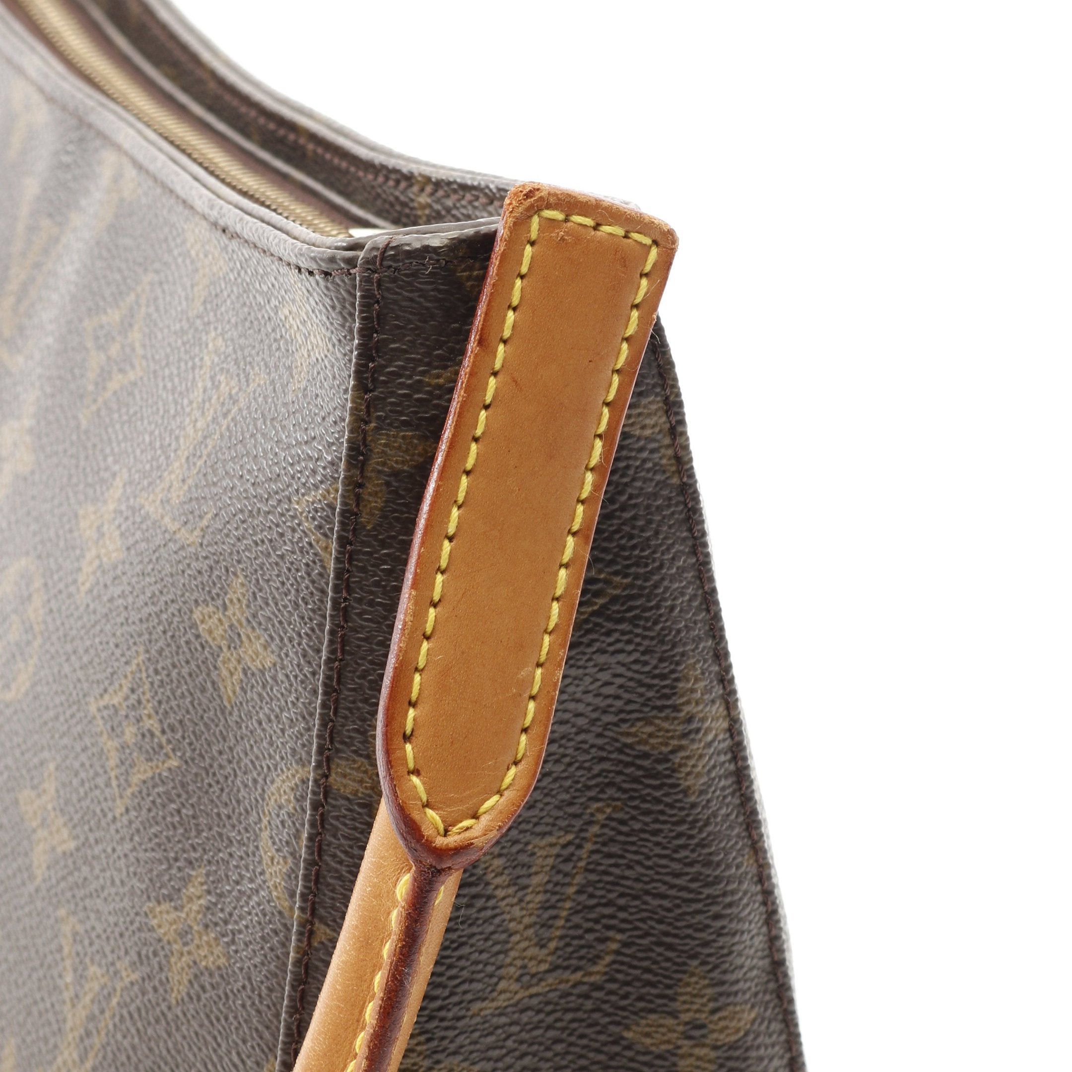 Louis Vuitton Louis Vuitton Looping Mm Monogram Shoulder Bag Leather Brown Size ONE SIZE - 7 Thumbnail