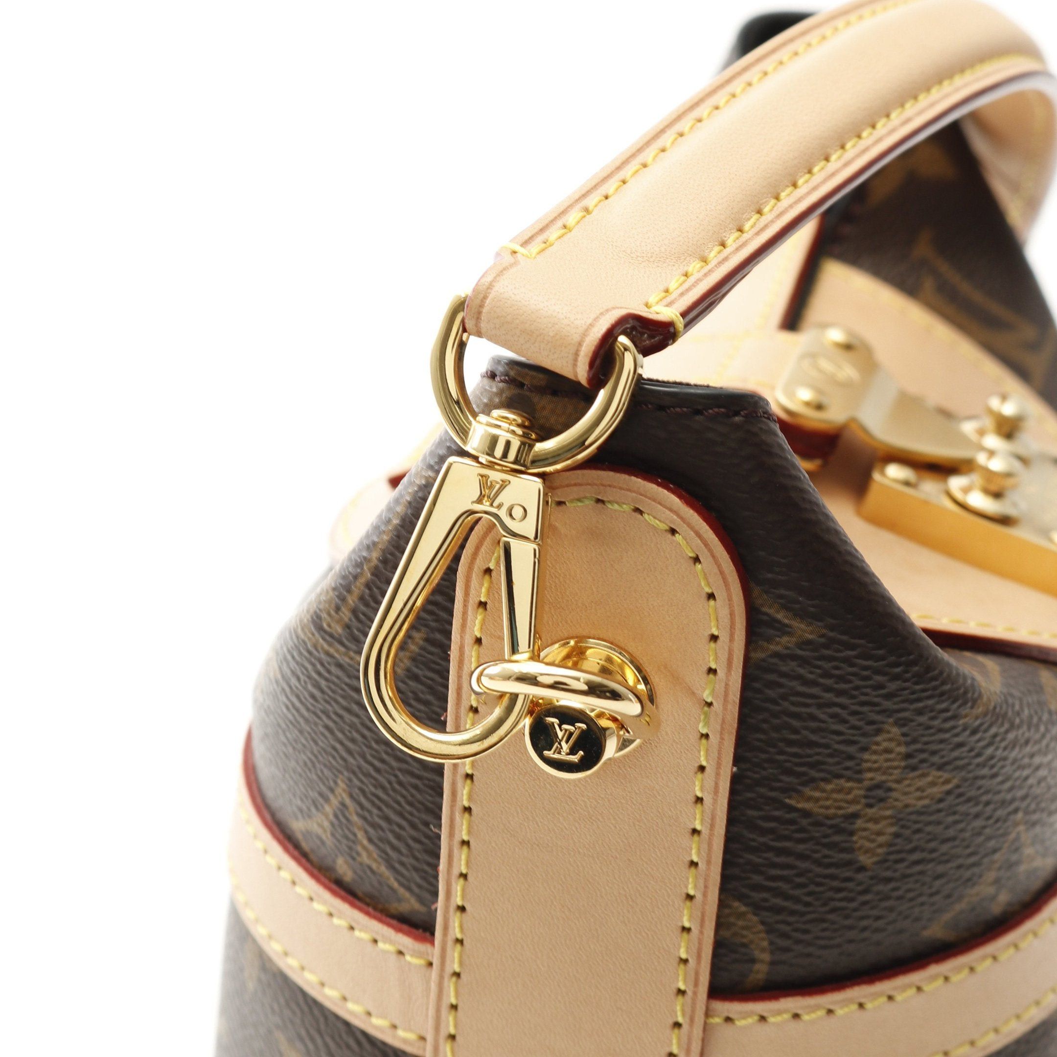 Louis Vuitton Louis Vuitton Duffel Bag Monogram Handbag Leather Brown Size ONE SIZE - 7 Thumbnail