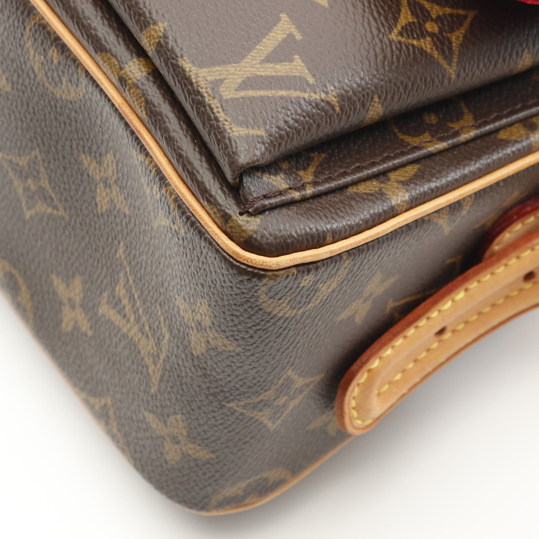 Louis Vuitton Louis Vuitton Vivacite Mm Monogram Shoulder Bag Leather Brown Size ONE SIZE - 8 Thumbnail