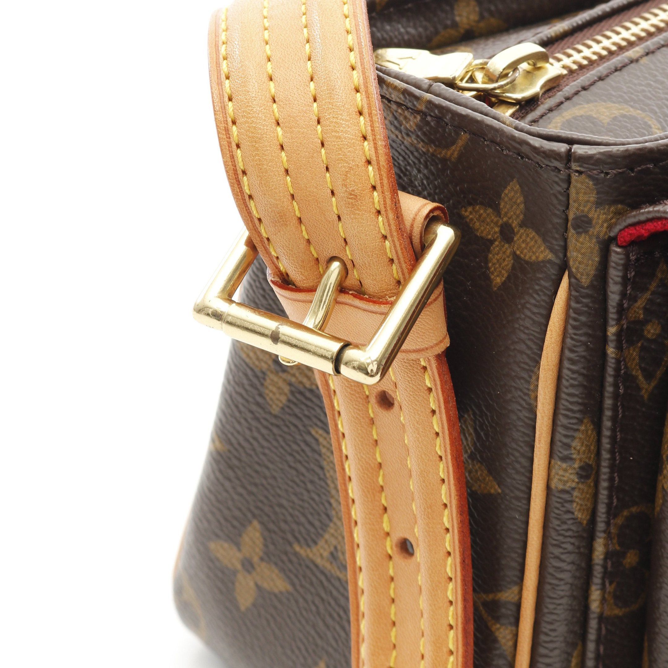 Louis Vuitton Louis Vuitton Vivacite Mm Monogram Shoulder Bag Leather Brown Size ONE SIZE - 7 Thumbnail