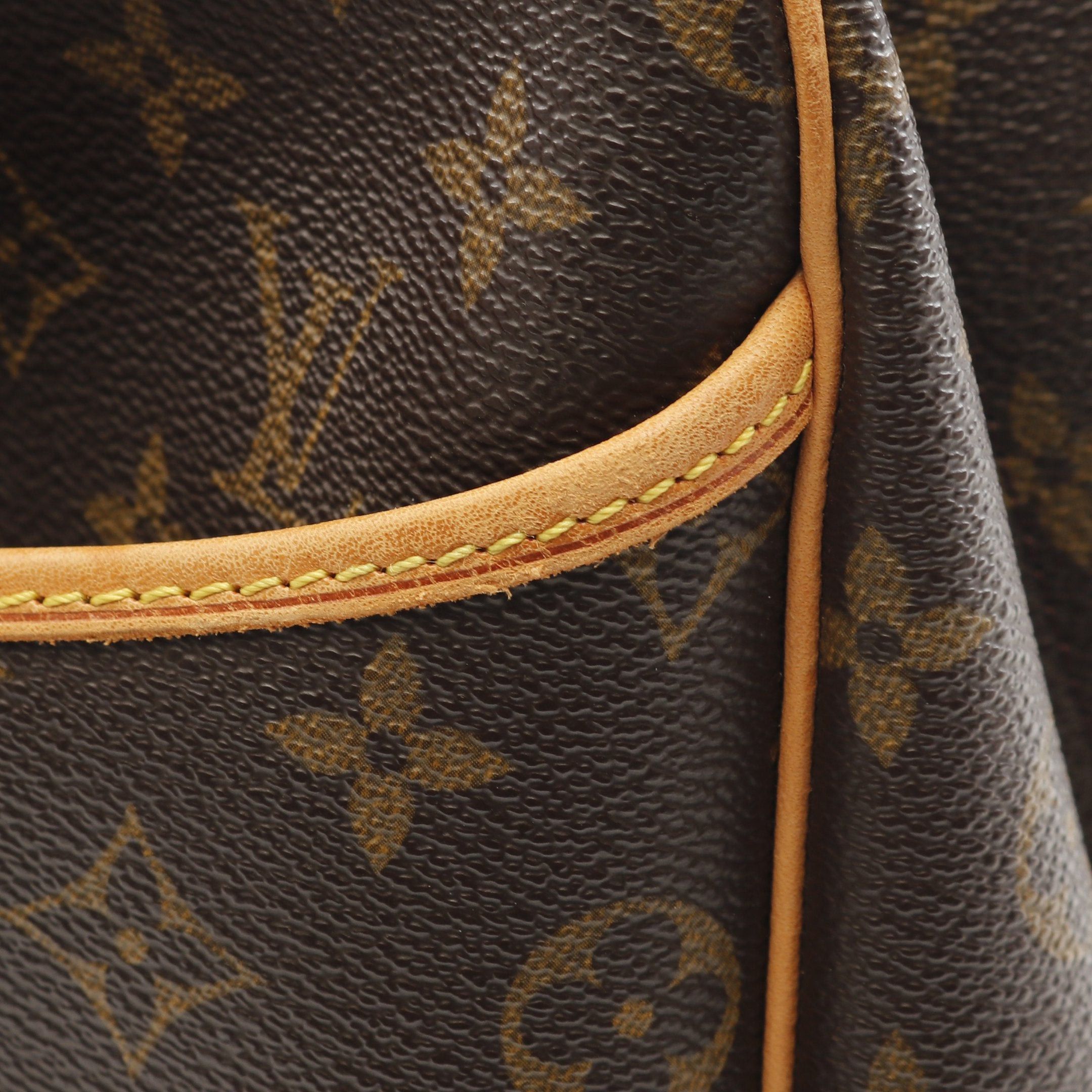Louis Vuitton Louis Vuitton Deauville Bowling Vanity Monogram Handbag Leather Brown Size ONE SIZE - 10 Thumbnail