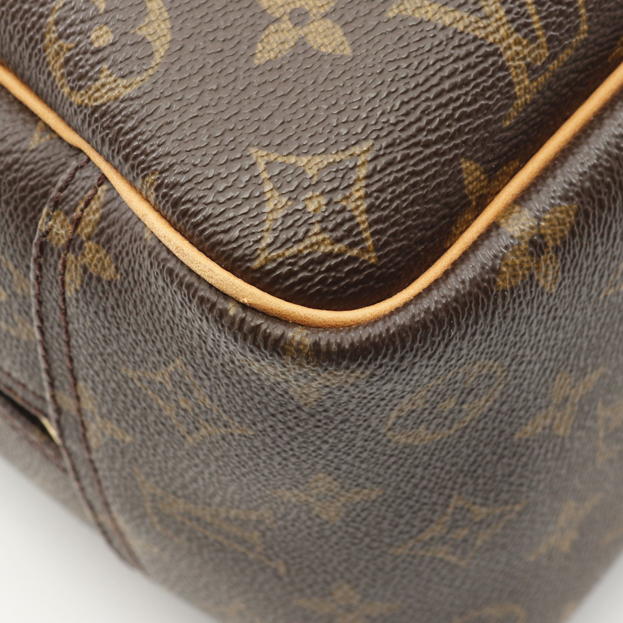 Louis Vuitton Louis Vuitton Deauville Bowling Vanity Monogram Handbag Leather Brown Size ONE SIZE - 6 Thumbnail