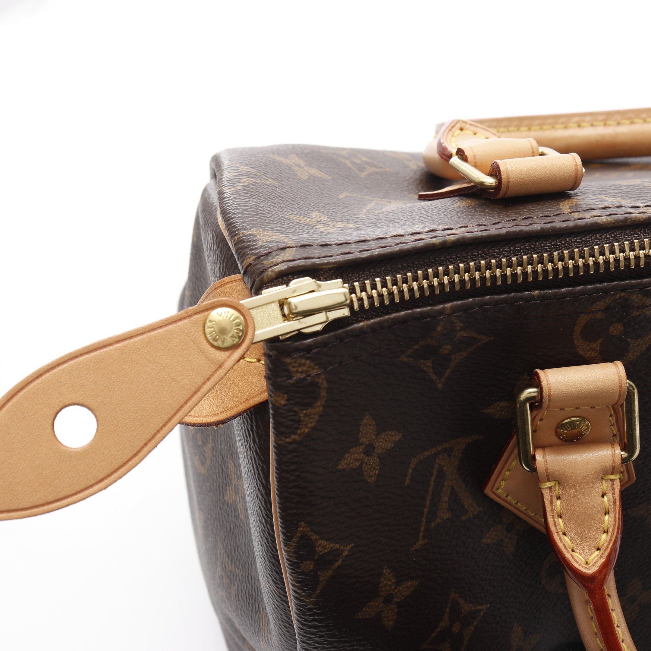 Louis Vuitton Louis Vuitton Speedy 25 Monogram Handbag Leather Brown Size ONE SIZE - 6 Thumbnail