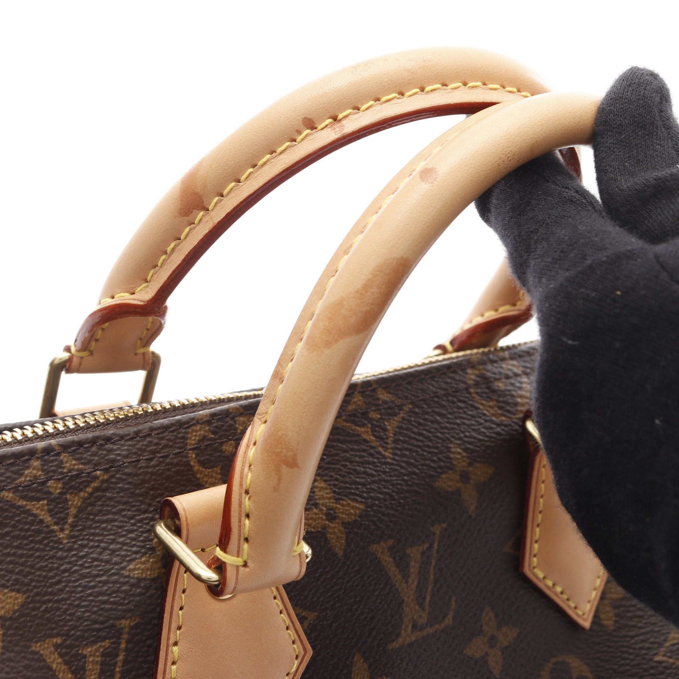 Louis Vuitton Louis Vuitton Speedy 25 Monogram Handbag Leather Brown Size ONE SIZE - 5 Thumbnail