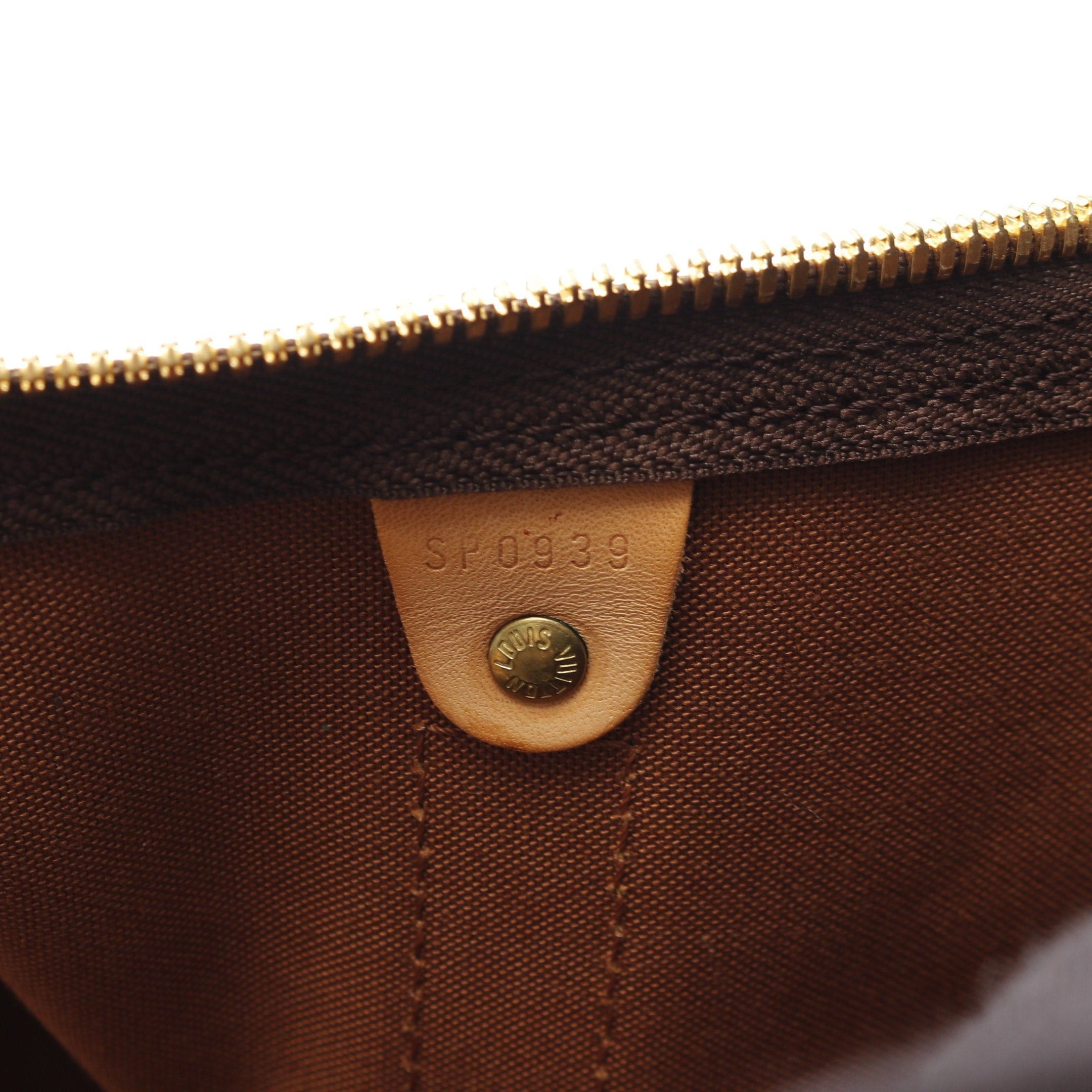 Louis Vuitton Louis Vuitton Keepall 55 Monogram Boston Bag Leather Brown Size ONE SIZE - 5 Thumbnail