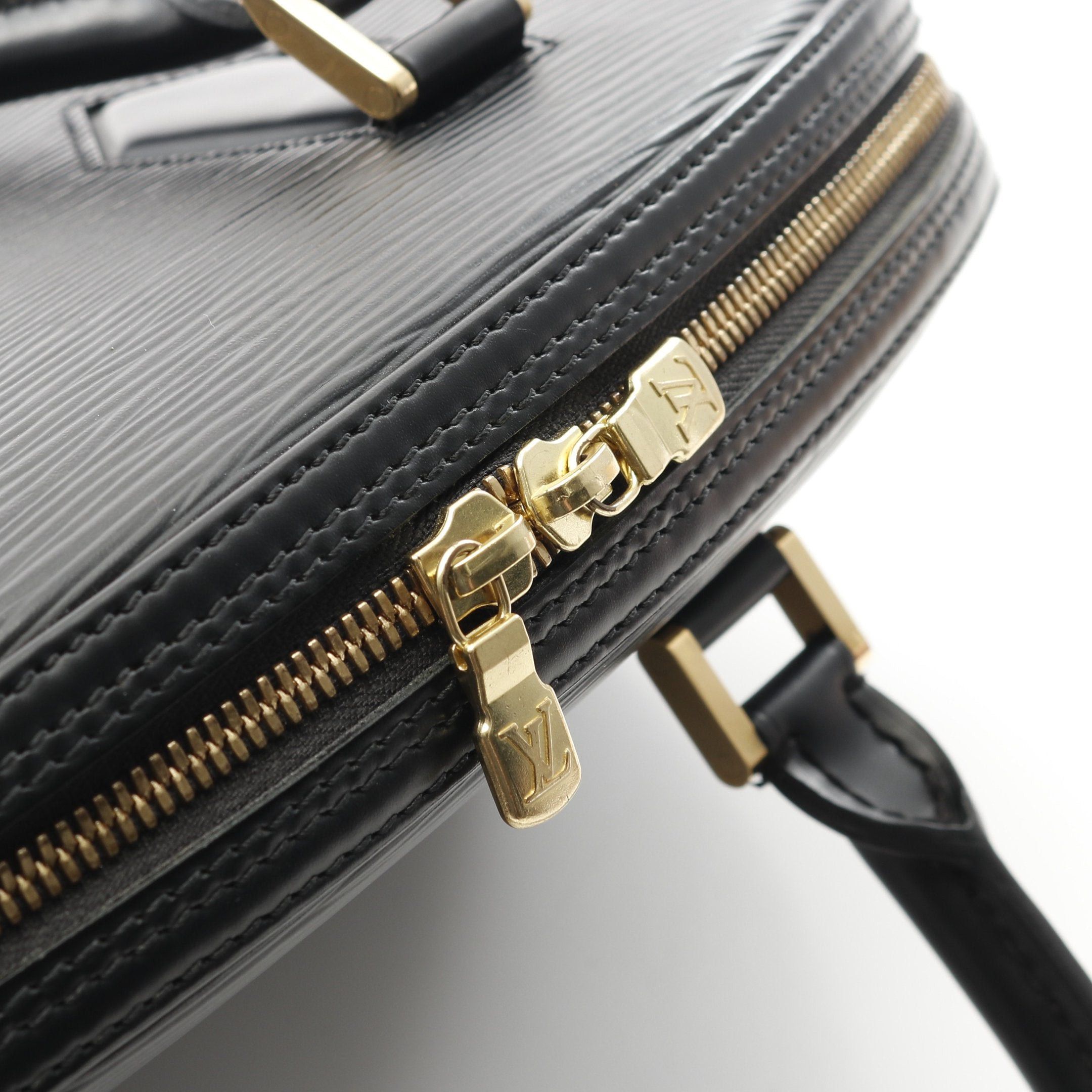 Louis Vuitton Louis Vuitton Jasmine Epi Noir Handbag Leather Black Size ONE SIZE - 9 Thumbnail
