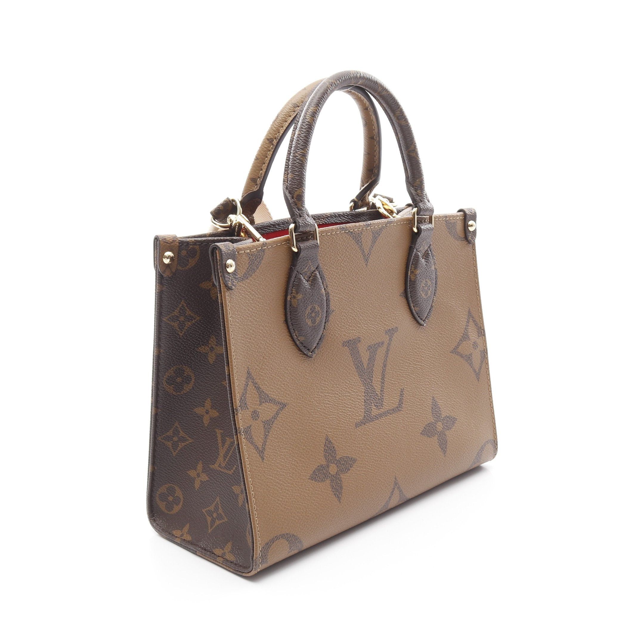 Louis Vuitton Louis Vuitton On-The-Go Pm Monogram Reverse Handbag Brown Beige Size ONE SIZE - 2 Thumbnail