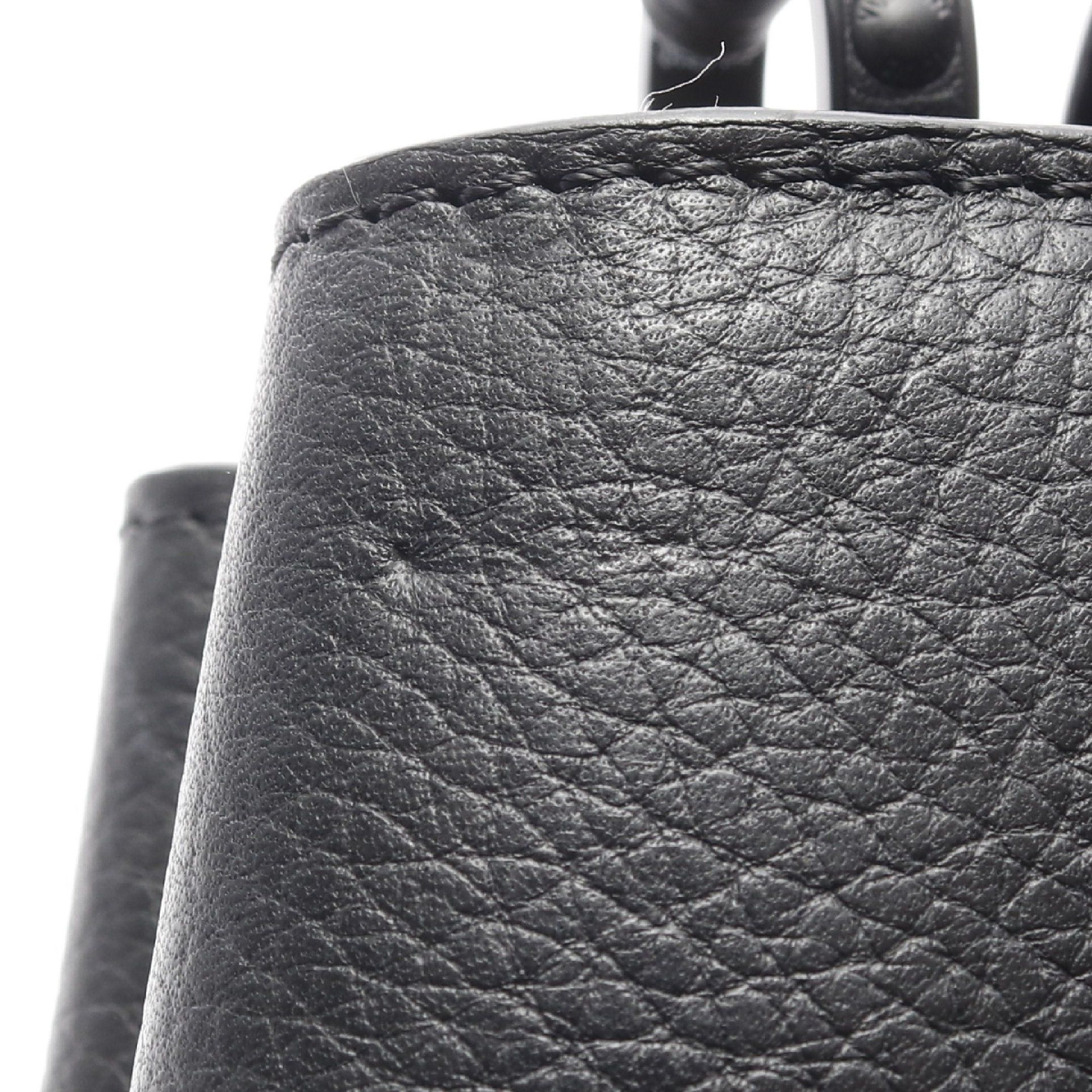 Louis Vuitton Louis Vuitton Capucines Bb Handbag Taurillon Leather Black Size ONE SIZE - 7 Thumbnail