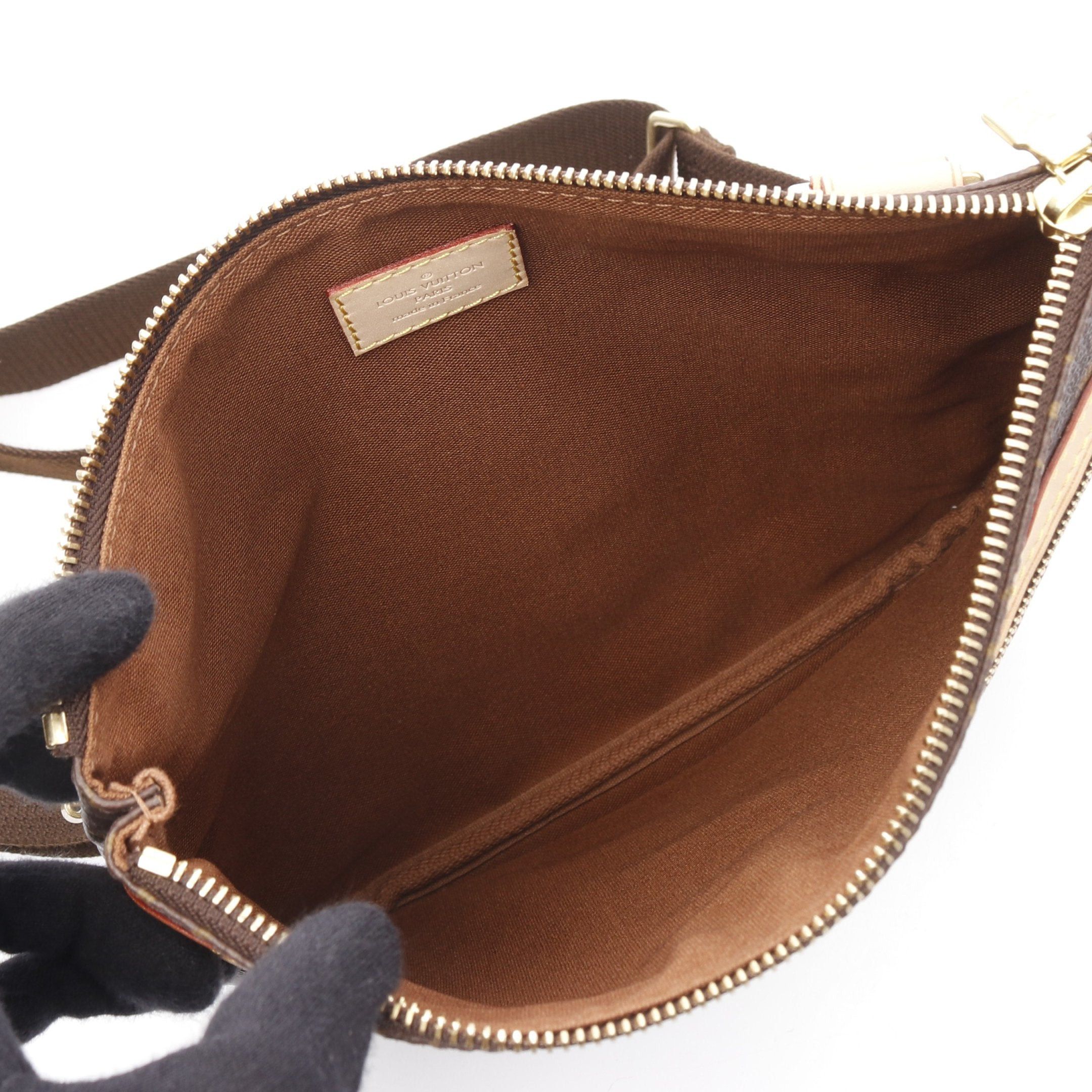 Louis Vuitton Louis Vuitton Pochette Bosphore Monogram Shoulder Bag Leather Brown Size ONE SIZE - 3 Thumbnail