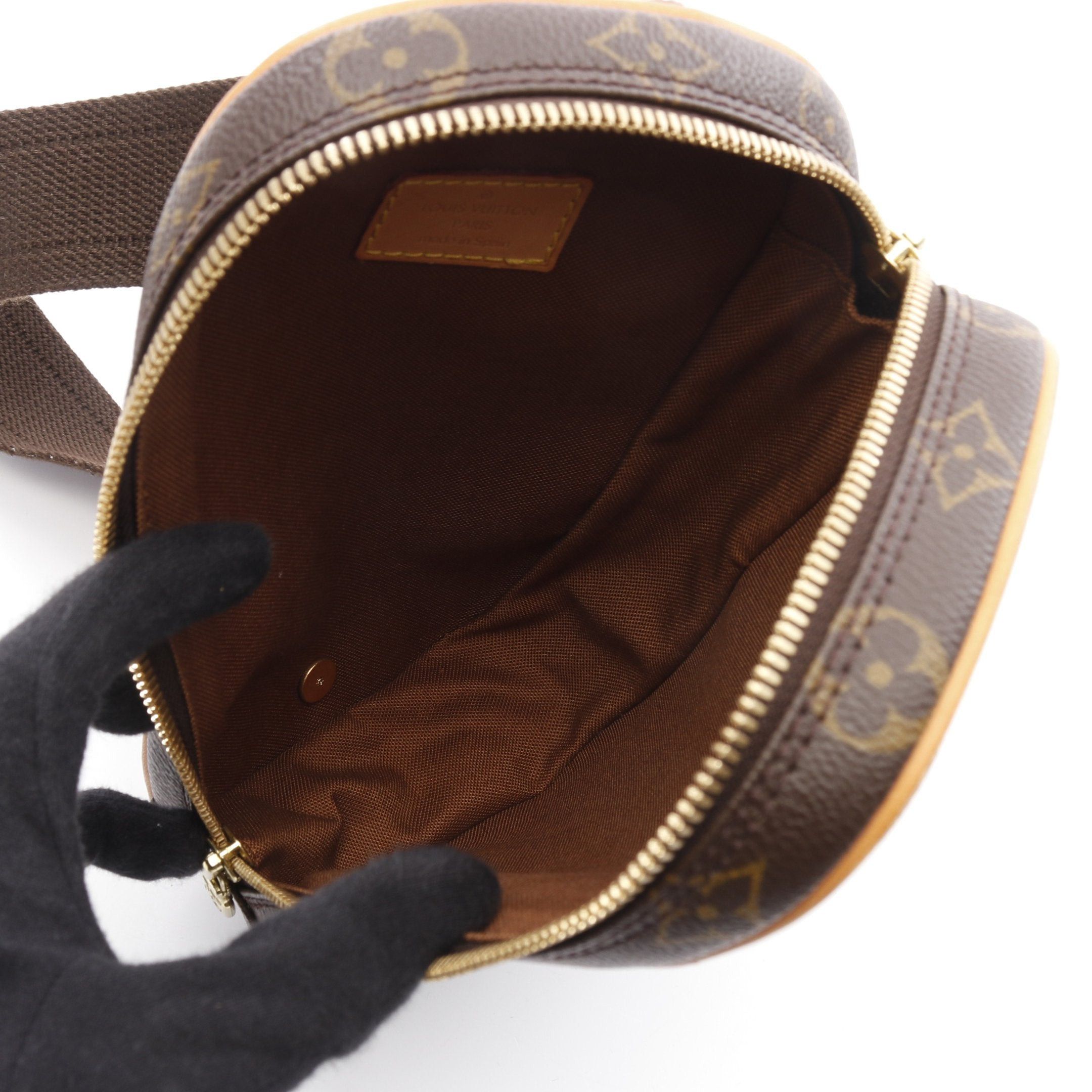 Louis Vuitton Louis Vuitton Pochette Ganju Monogram Body Bag Leather Brown Size ONE SIZE - 3 Thumbnail