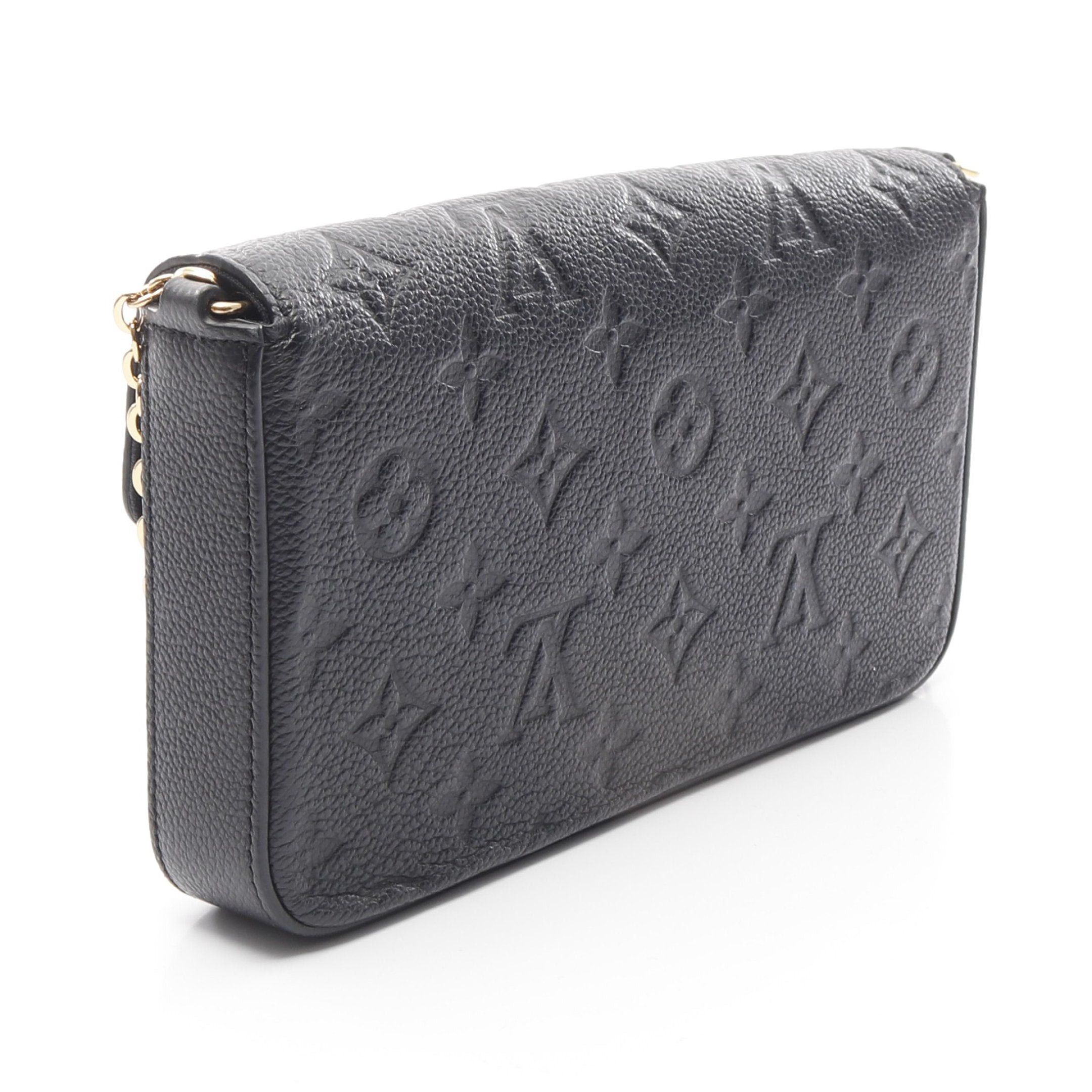 Louis Vuitton Louis Vuitton Pochette Felicie Monogram Empreinte Noir Chain Wallet Leather Black Size ONE SIZE - 2 Thumbnail