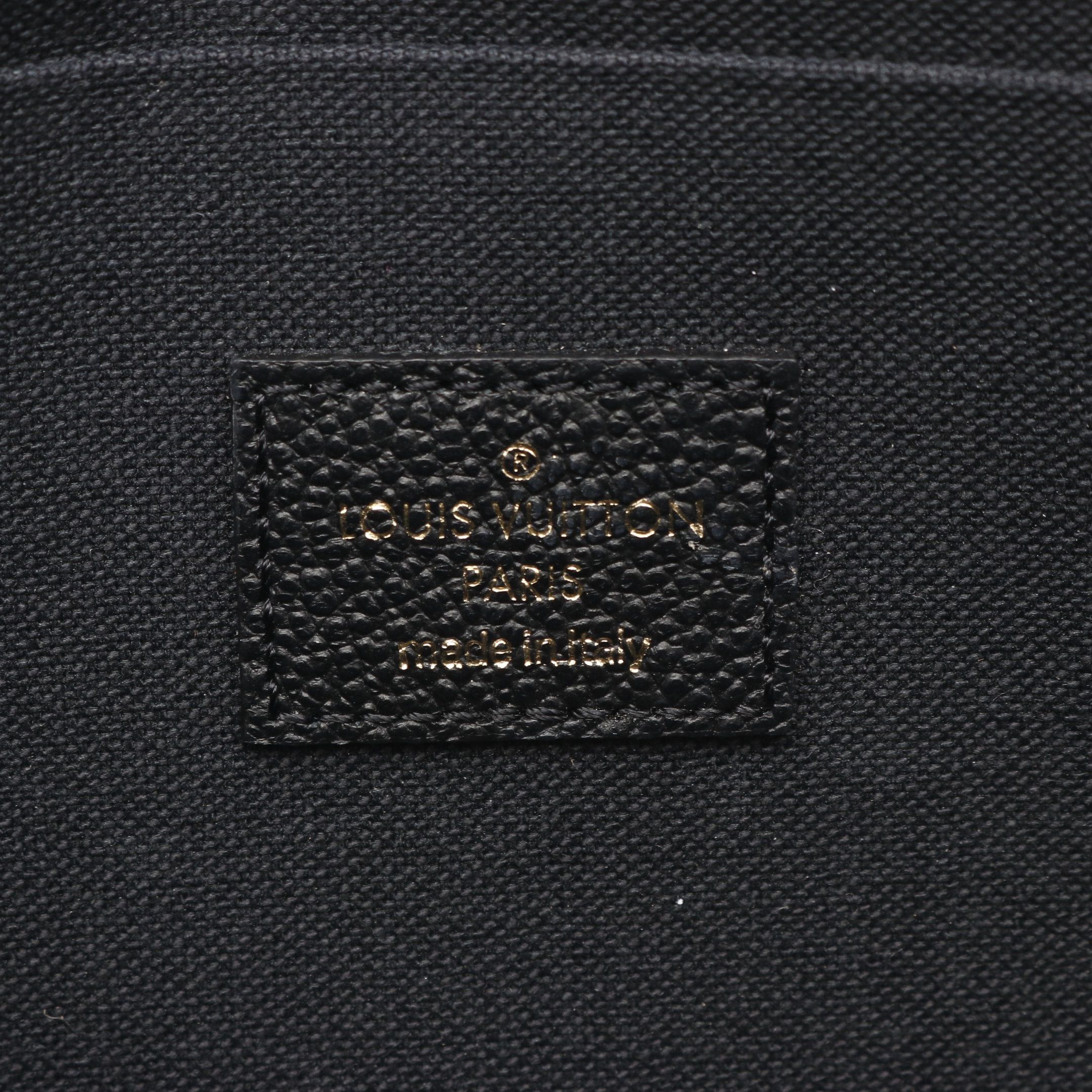 Louis Vuitton Louis Vuitton Pochette Felicie Monogram Empreinte Noir Chain Wallet Leather Black Size ONE SIZE - 4 Thumbnail