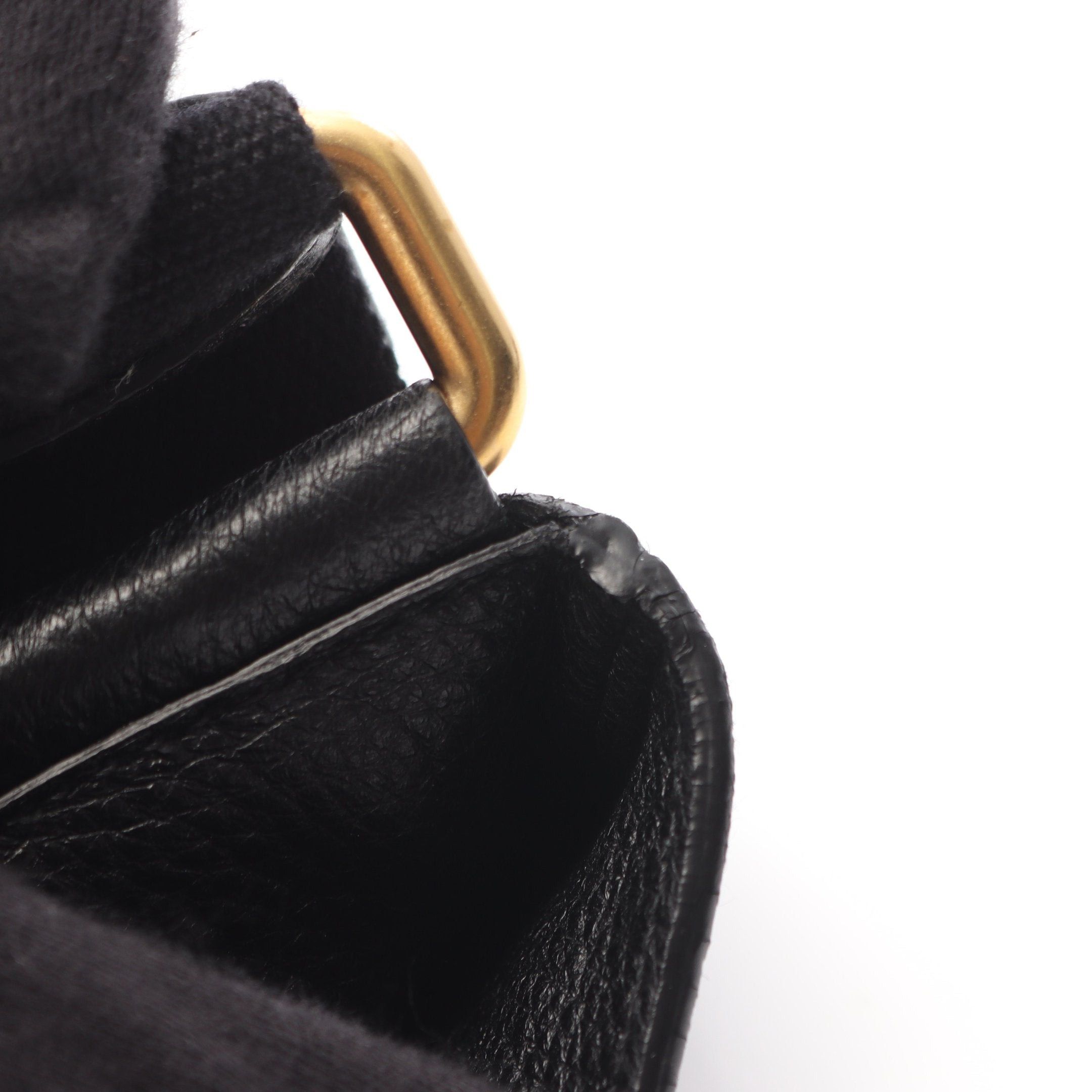 Prada Prada Logo Shoulder Bag Leather Black Crossbody Size ONE SIZE - 6 Thumbnail