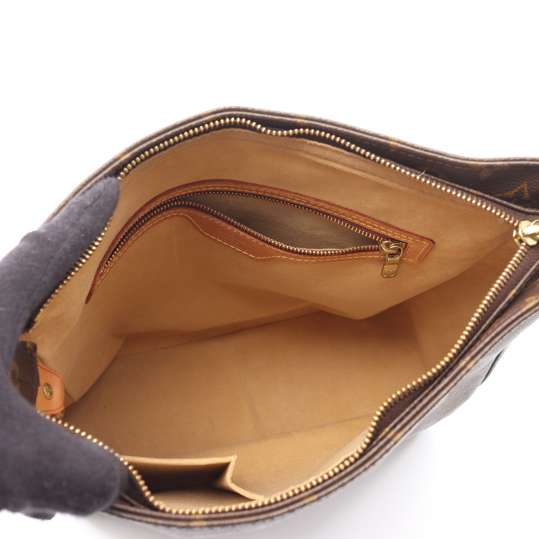Louis Vuitton Louis Vuitton Looping Gm Monogram Shoulder Bag Leather Brown Size ONE SIZE - 3 Thumbnail