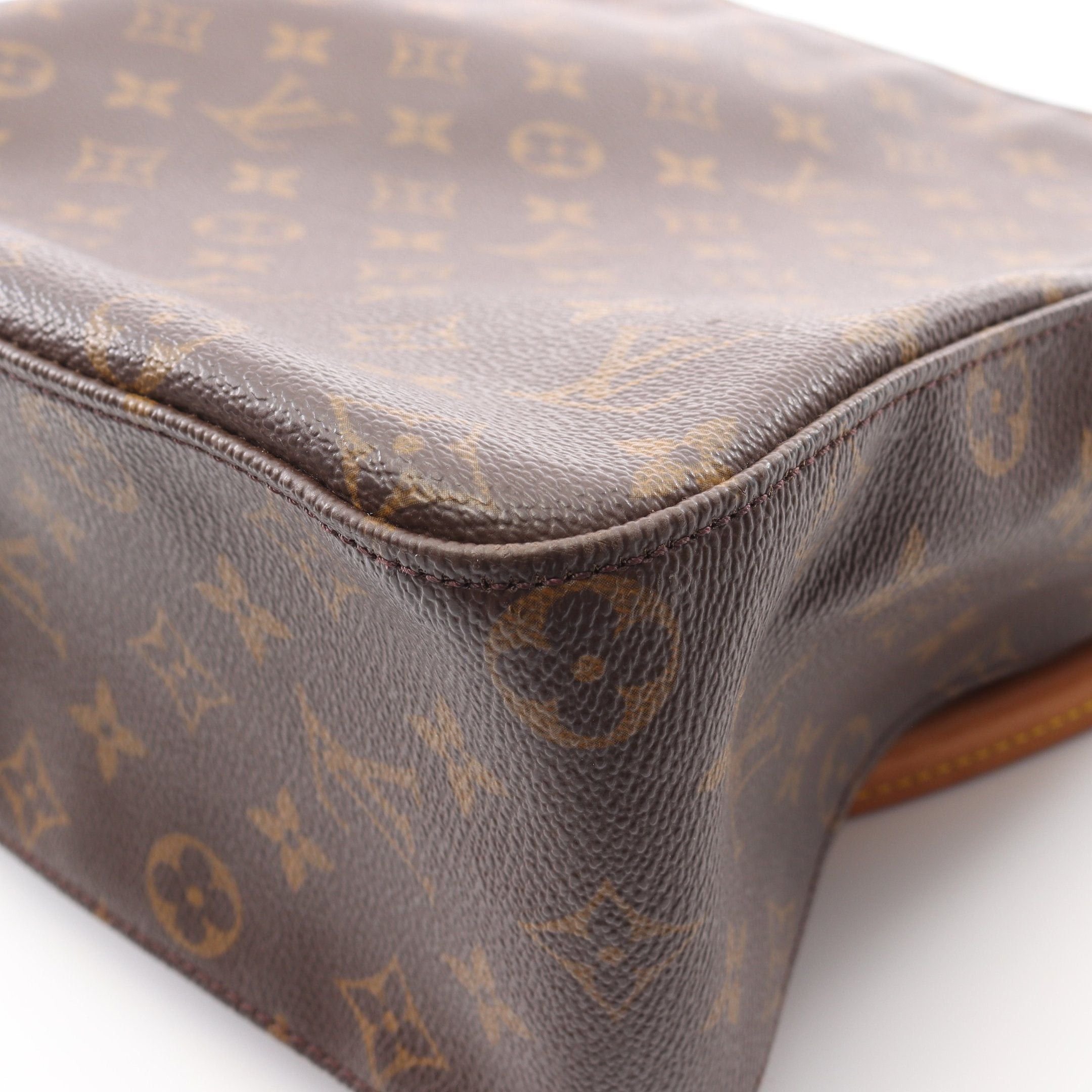 Louis Vuitton Louis Vuitton Looping Gm Monogram Shoulder Bag Leather Brown Size ONE SIZE - 7 Thumbnail