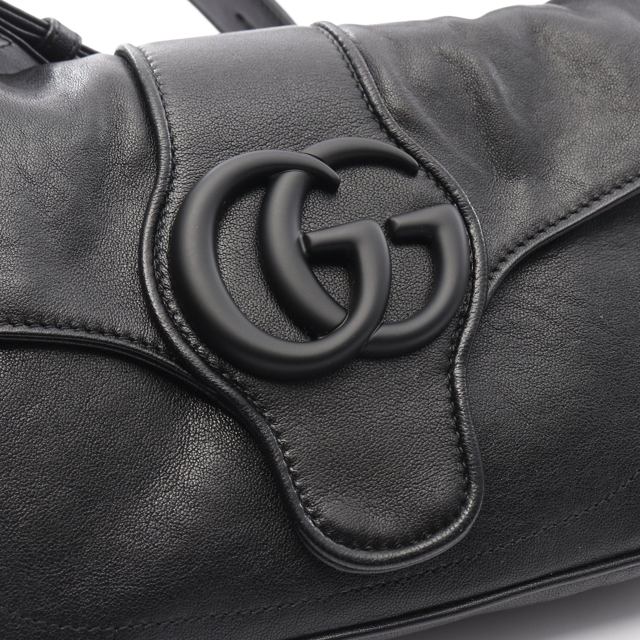 Gucci Gucci Aphrodite Small One Shoulder Bag Leather Black Size ONE SIZE - 6 Thumbnail