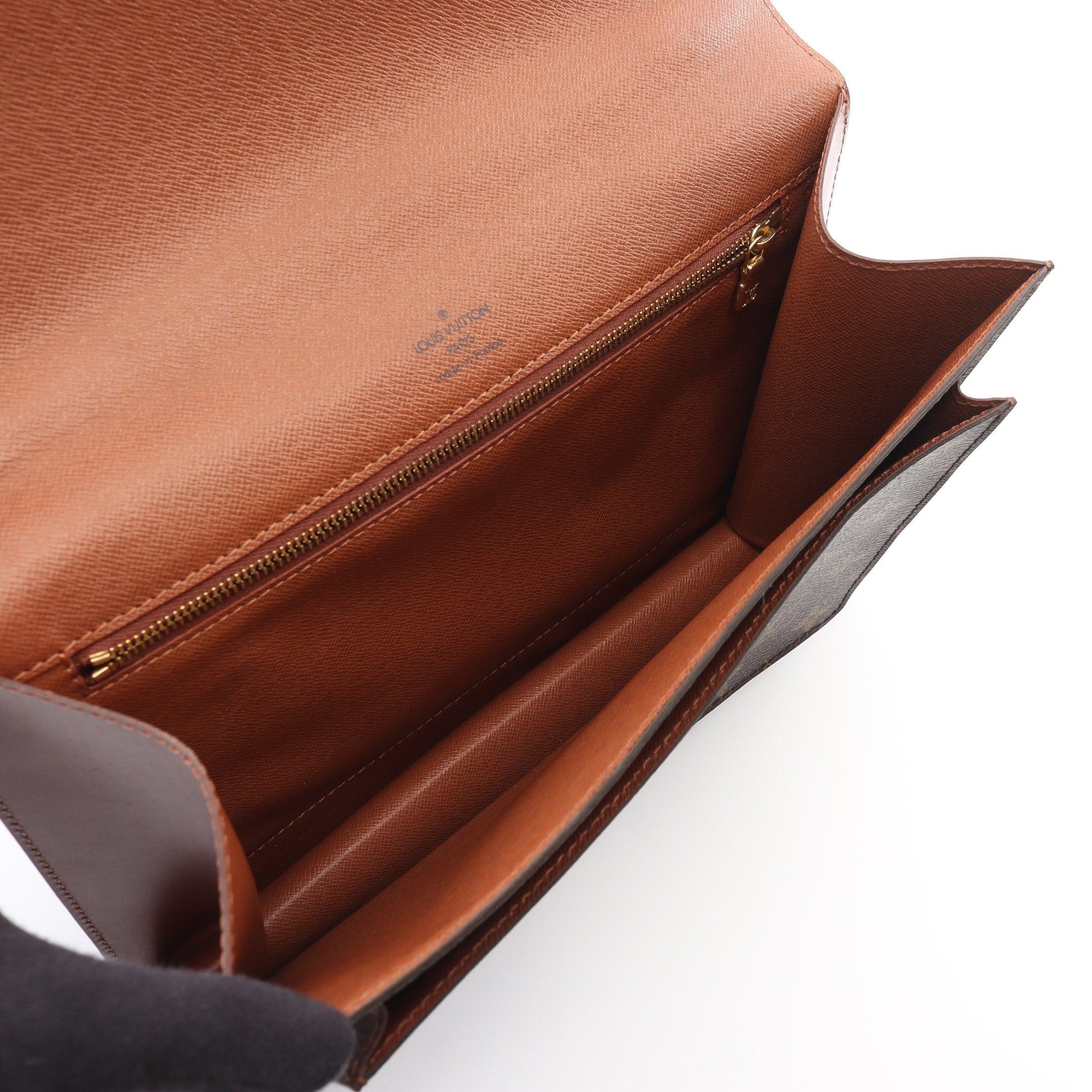Louis Vuitton Louis Vuitton Monceau Monogram Handbag Leather Brown Size ONE SIZE - 3 Thumbnail