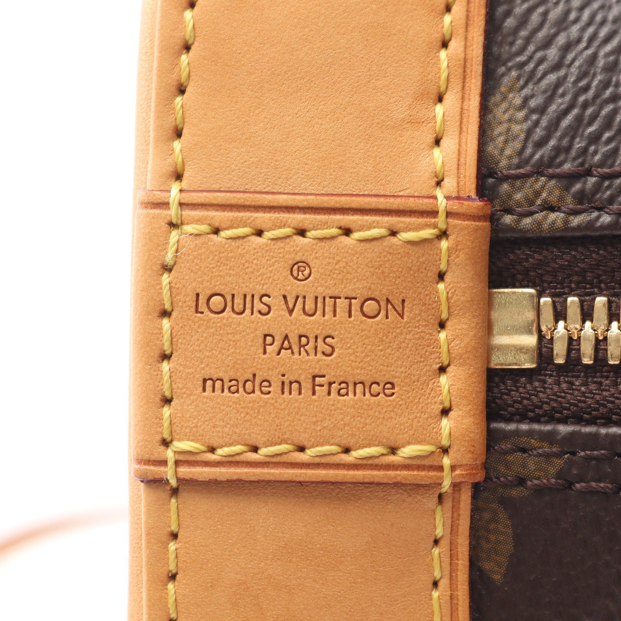 Louis Vuitton Louis Vuitton Alma Bb Monogram Handbag Leather Brown Size ONE SIZE - 4 Thumbnail