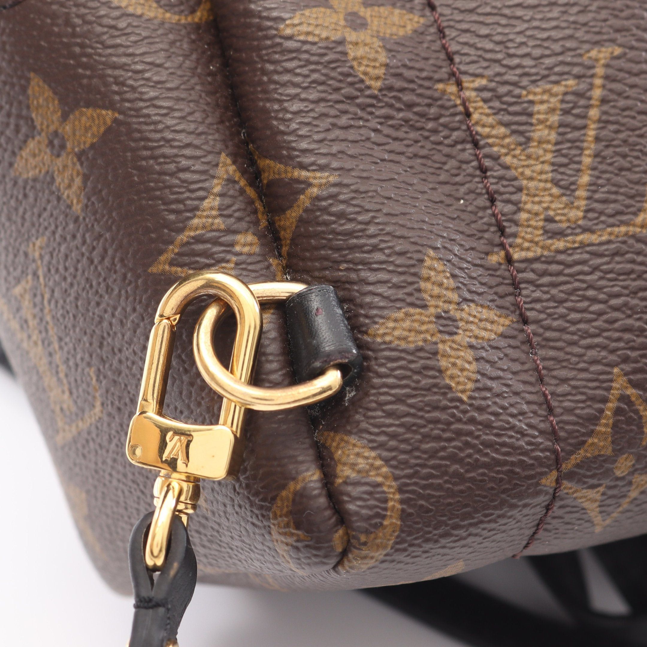 Louis Vuitton Louis Vuitton Palm Springs Backpack Mini Monogram Rucksack Leather Brown Black Size ONE SIZE - 10 Thumbnail