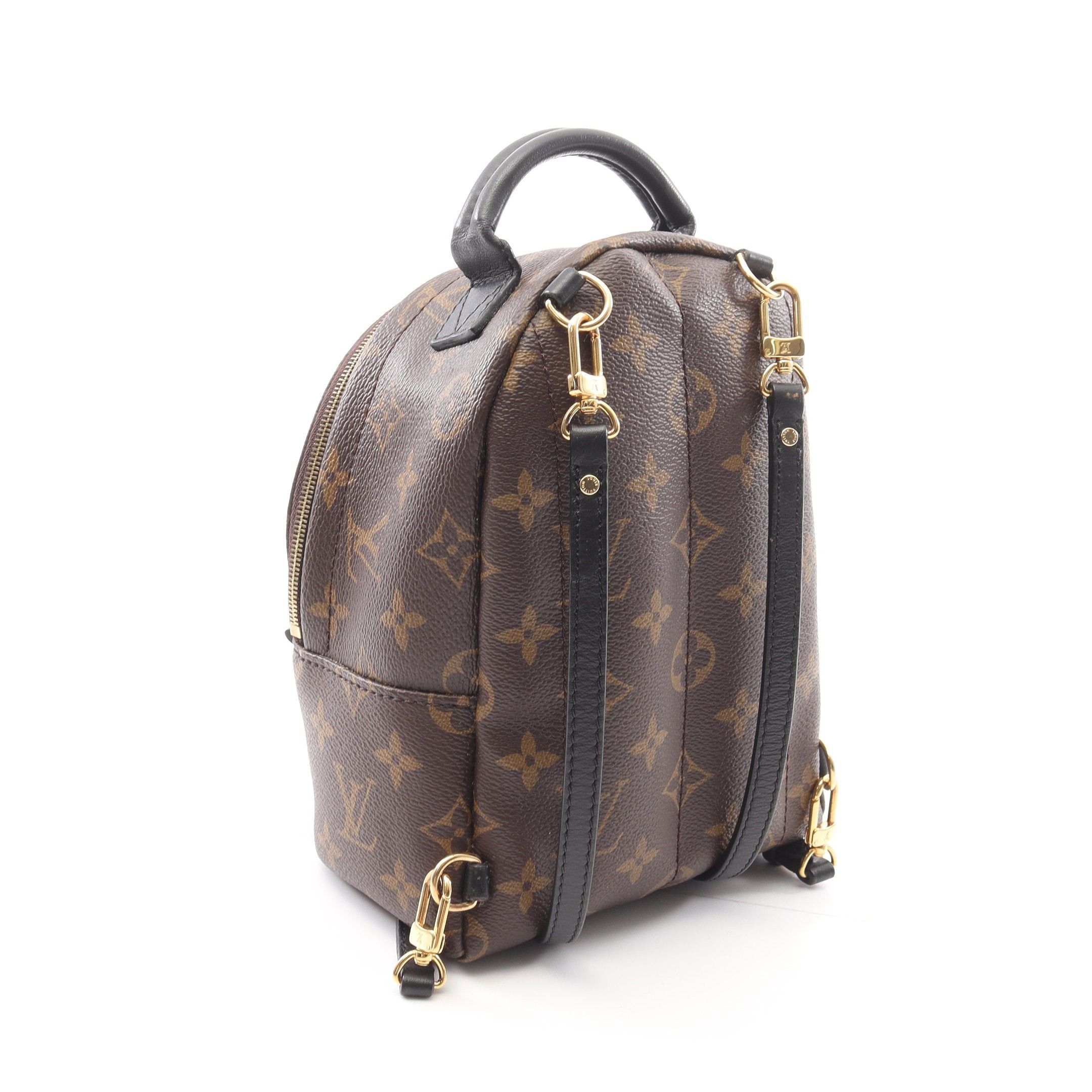 Louis Vuitton Louis Vuitton Palm Springs Backpack Mini Monogram Rucksack Leather Brown Black Size ONE SIZE - 2 Thumbnail