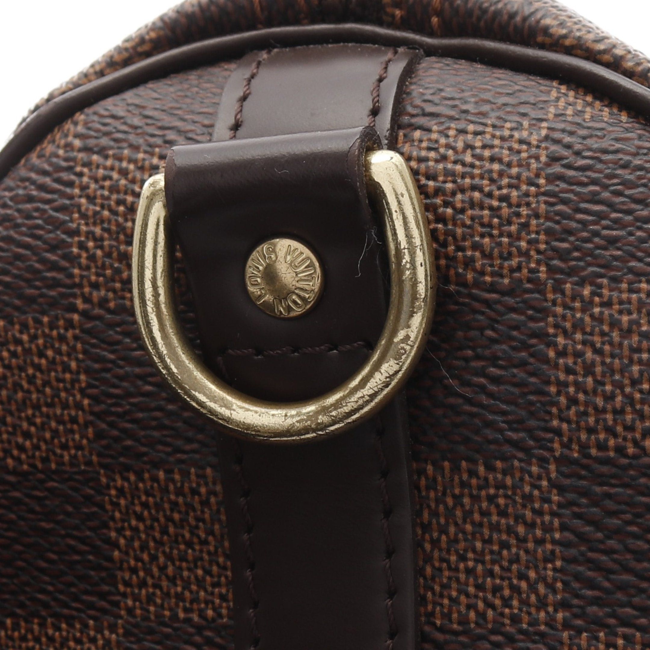 Louis Vuitton Louis Vuitton Speedy 25 Damier Ebene Handbag Leather Brown Size ONE SIZE - 9 Thumbnail