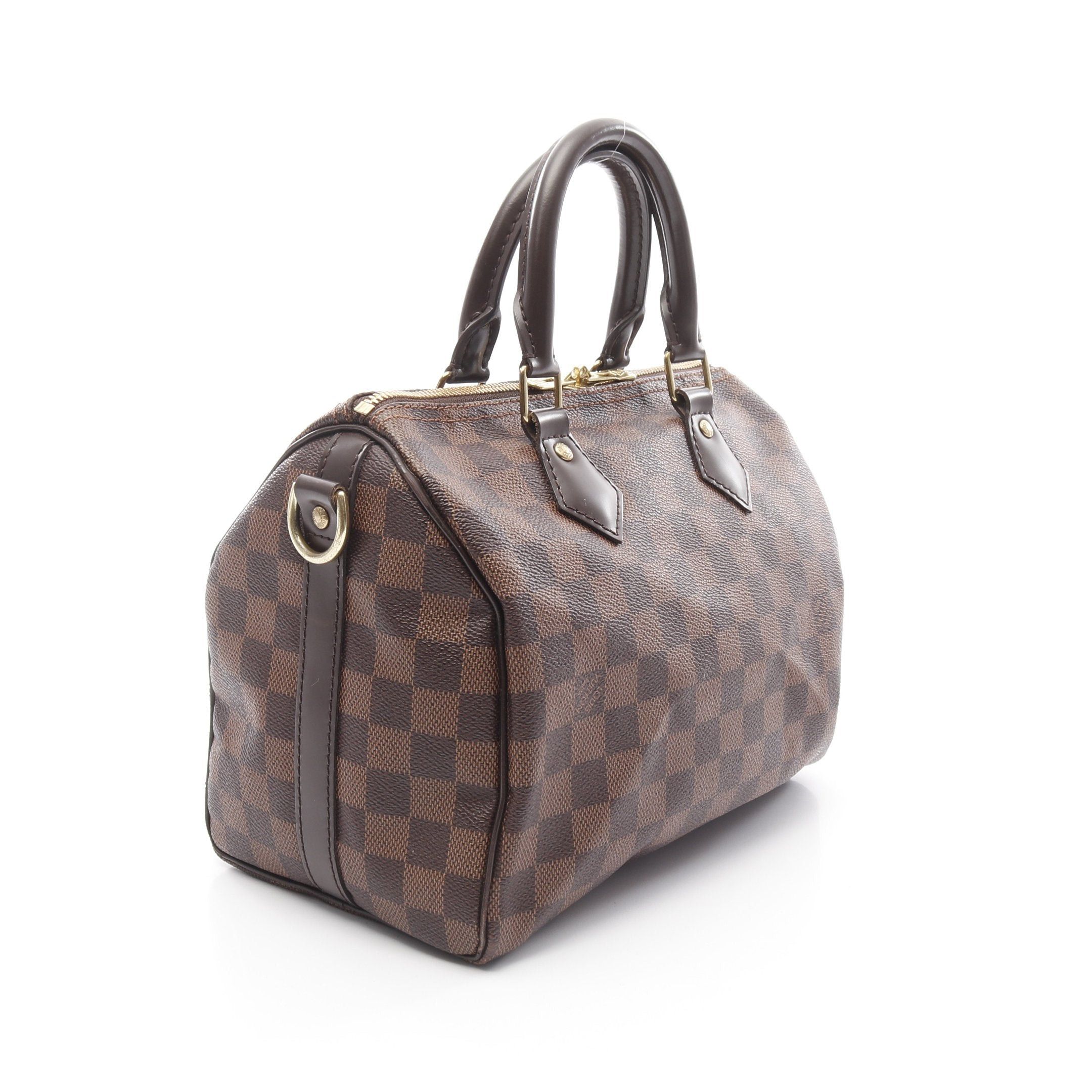 Louis Vuitton Louis Vuitton Speedy 25 Damier Ebene Handbag Leather Brown Size ONE SIZE - 2 Thumbnail