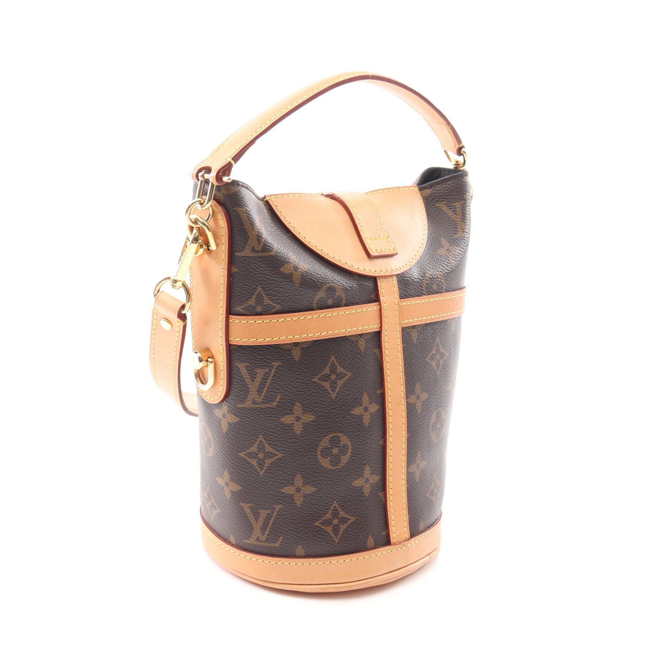 Louis Vuitton Louis Vuitton Duffel Bag Monogram Handbag Leather Brown Size ONE SIZE - 2 Thumbnail