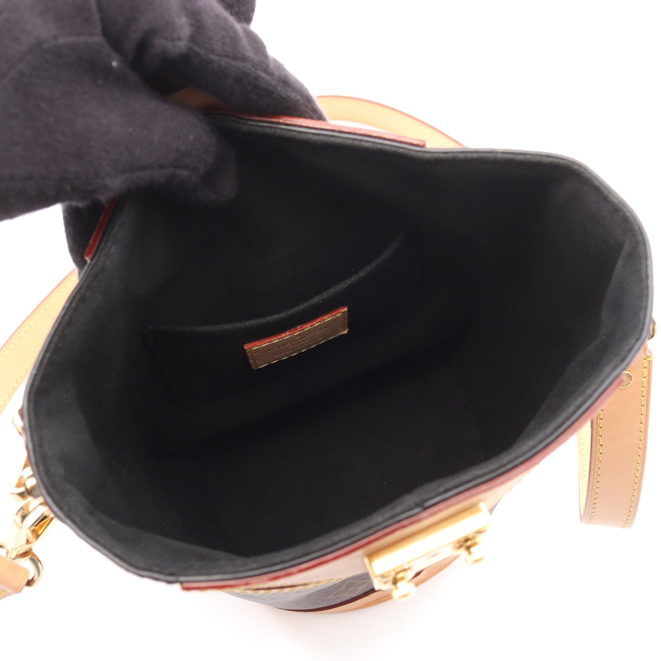 Louis Vuitton Louis Vuitton Duffel Bag Monogram Handbag Leather Brown Size ONE SIZE - 3 Thumbnail